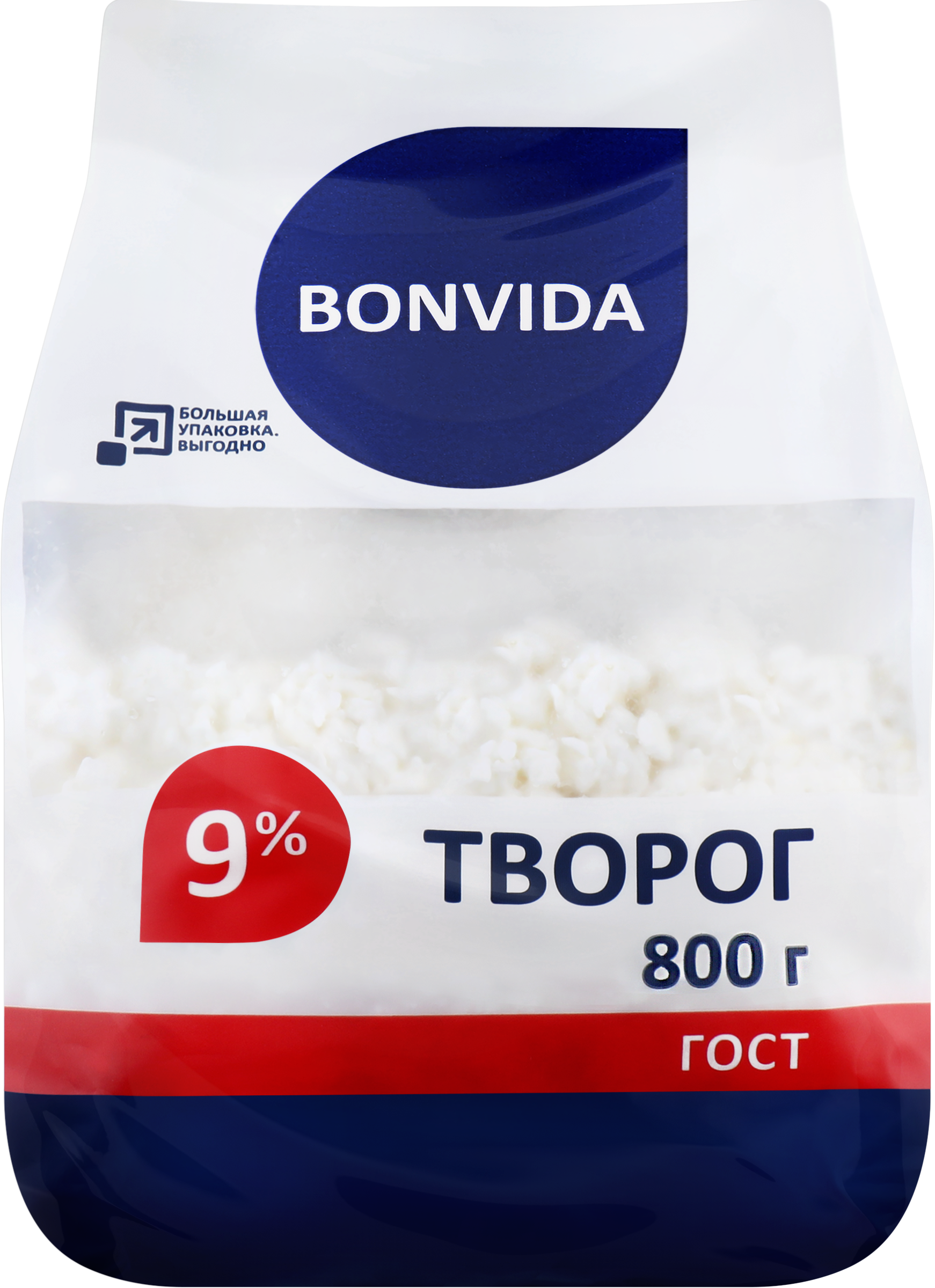 Изображение товара Творог BONVIDA 9% - натуральный с высоким содержанием кальция Изображение товара Творог BONVIDA 9% - натуральный с высоким содержанием кальция