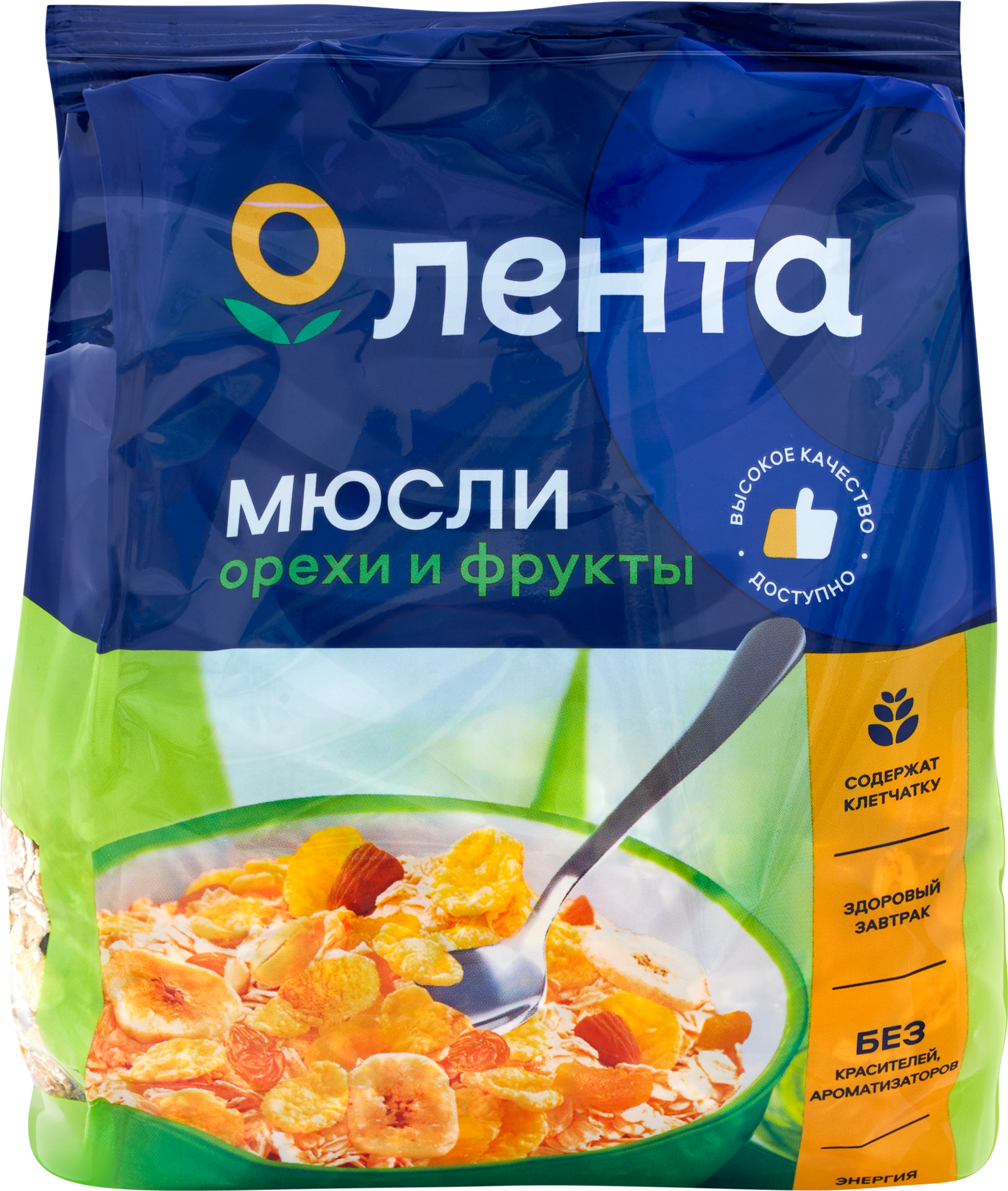 Изображение товара Мюсли фруктово-ореховые ЛЕНТА 400г - вкусный полезный завтрак и перекус Изображение товара Мюсли фруктово-ореховые ЛЕНТА 400г - вкусный полезный завтрак и перекус