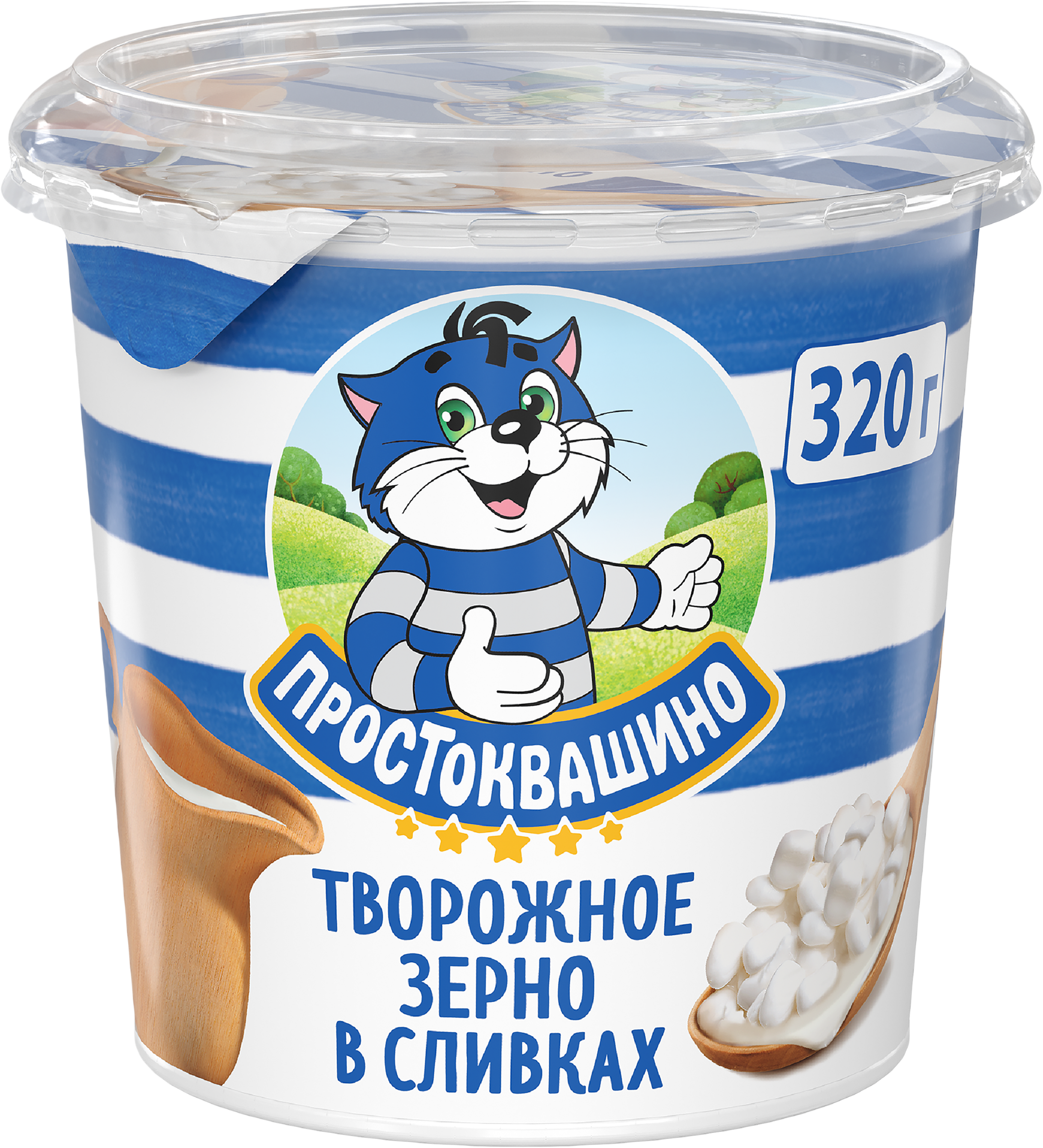 Изображение товара Творожок ПРОСТОКВАШИНО с 5% жирности, 320г - натуральный и вкусный Изображение товара Творожок ПРОСТОКВАШИНО с 5% жирности, 320г - натуральный и вкусный