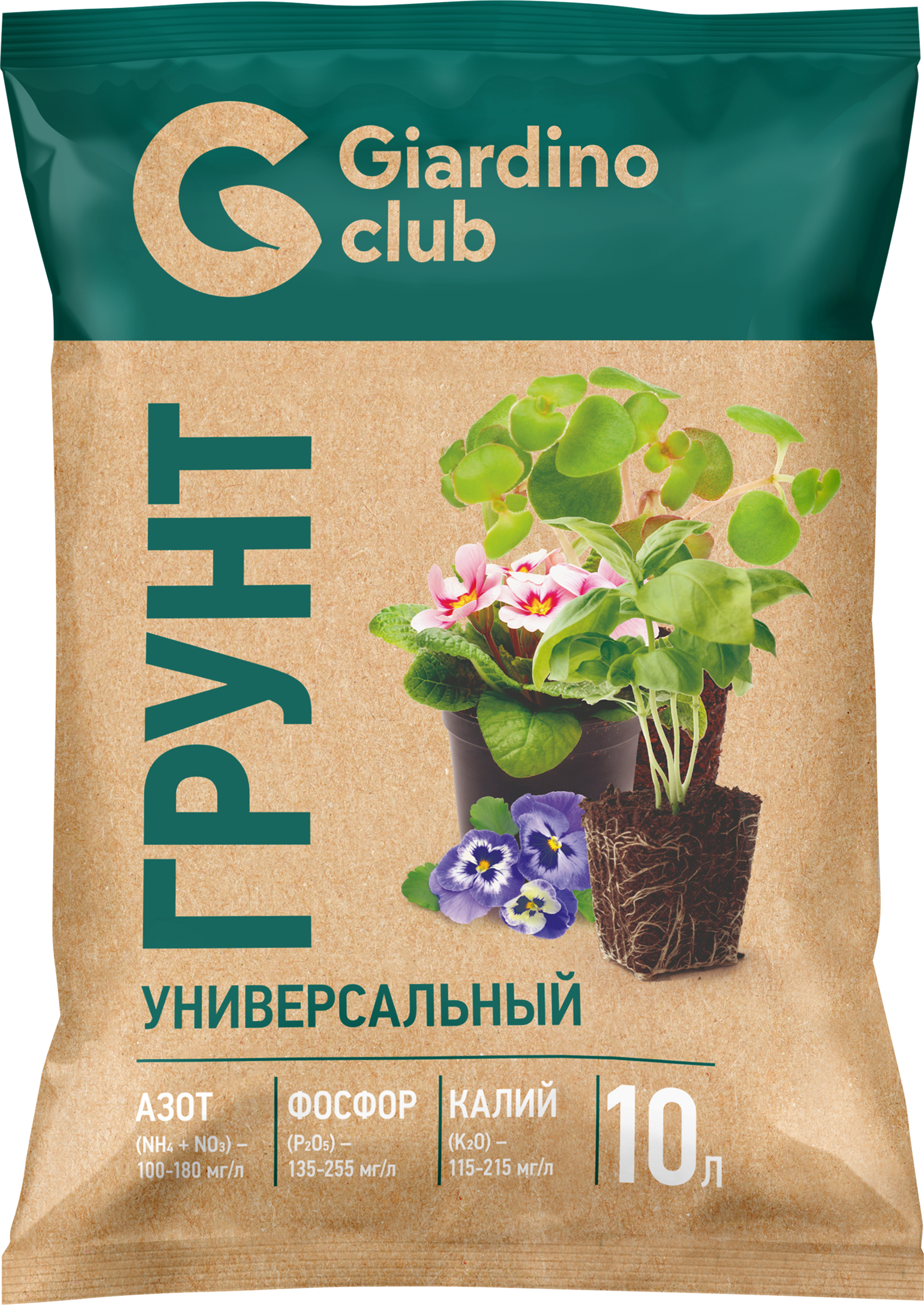 Изображение товара Грунт GIARDINO CLUB Универсальный, 10л Изображение товара Грунт GIARDINO CLUB Универсальный, 10л