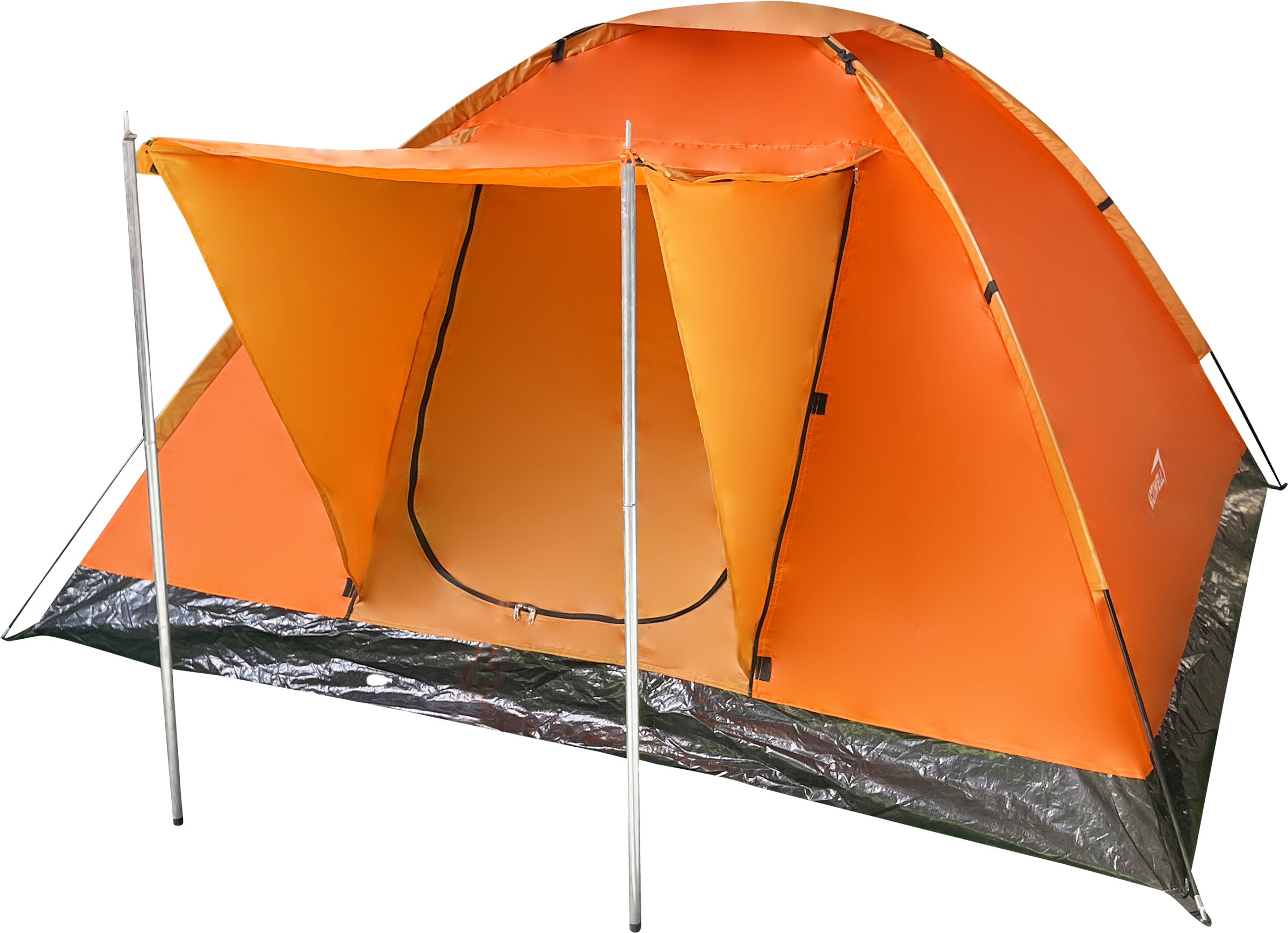 Изображение товара Каркасная туристическая палатка ACTIWELL 3-местная 210х210х120см Изображение товара Каркасная туристическая палатка ACTIWELL 3-местная 210х210х120см