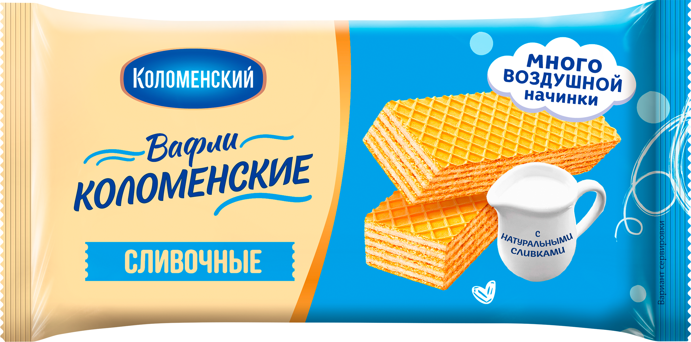 Изображение товара Вафли КОЛОМЕНСКОЕ Сливочные традиционные, 200г Изображение товара Вафли КОЛОМЕНСКОЕ Сливочные традиционные, 200г