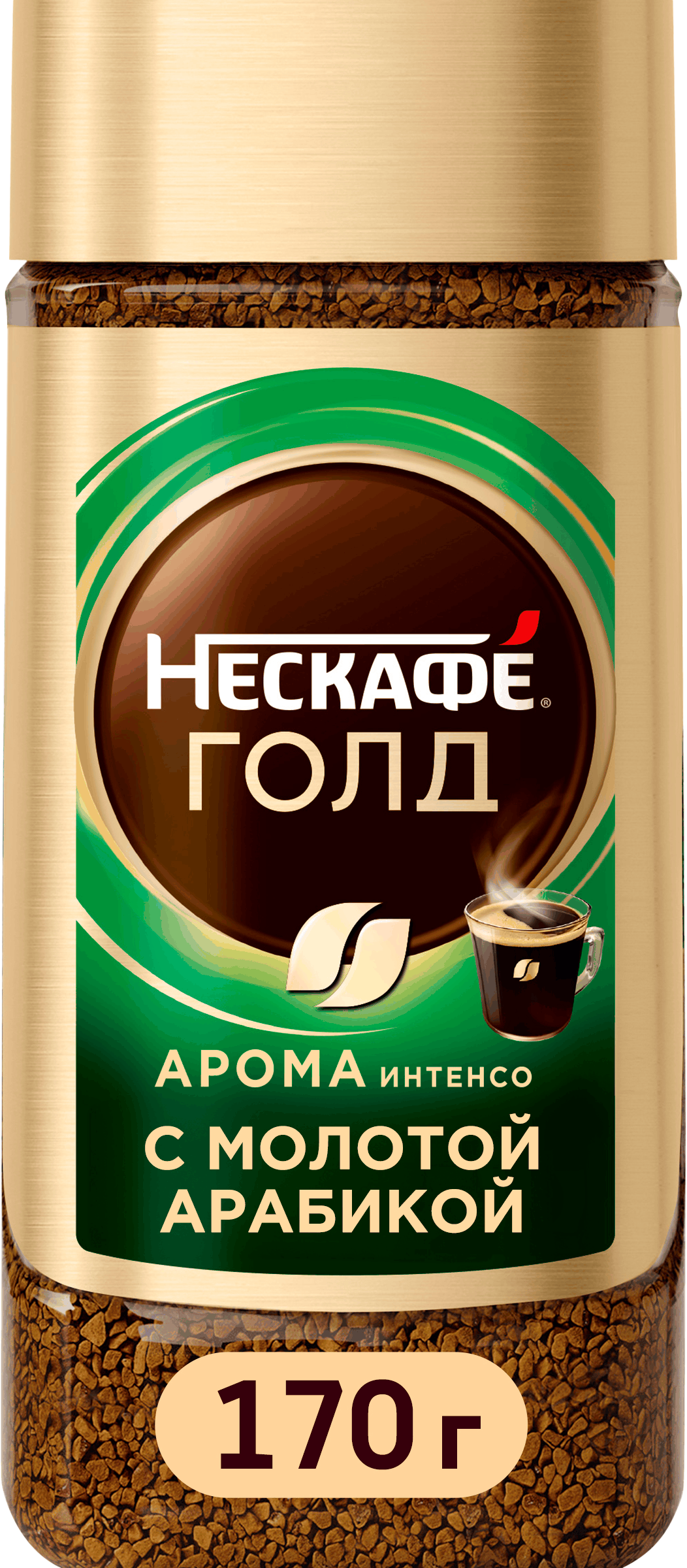 Изображение товара Кофе растворимый НЕСКАФЕ Gold Арома Интенс 170г натуральный сублимированный