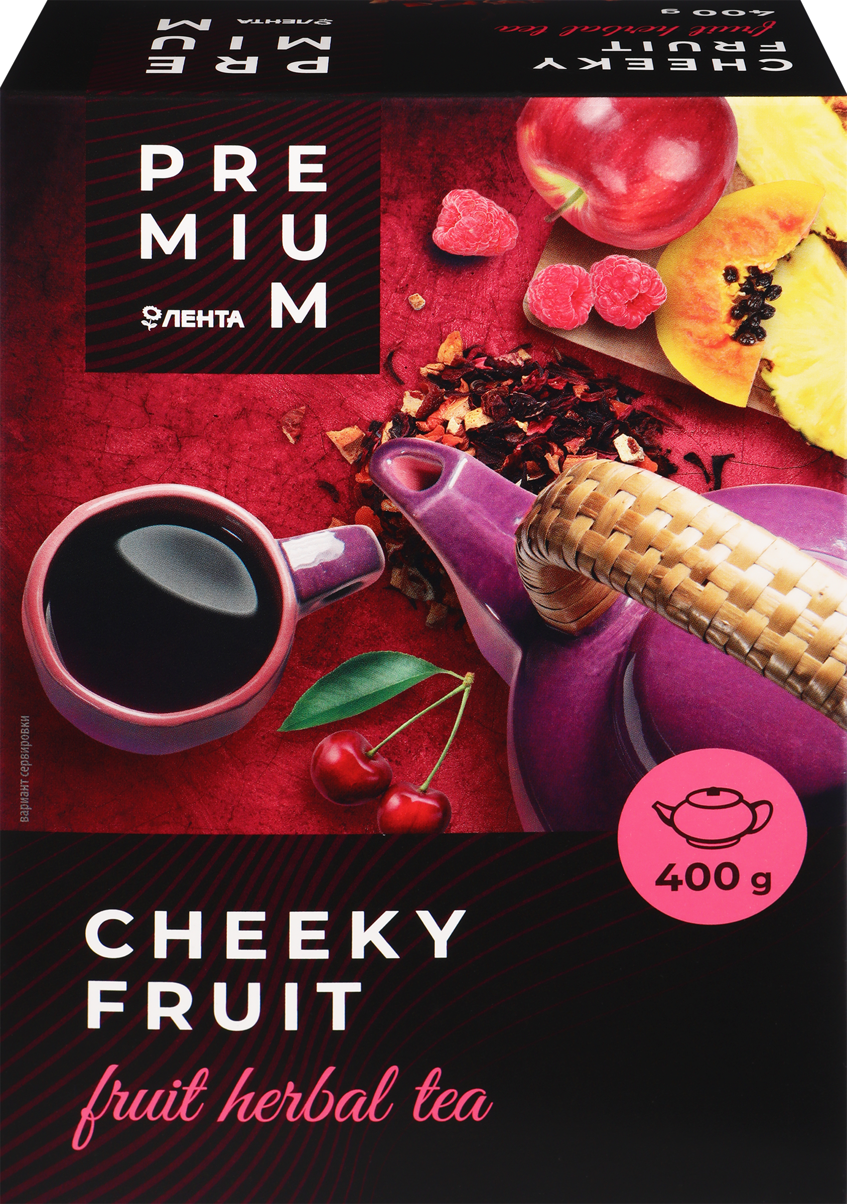 Изображение товара Напиток чайный ЛЕНТА PREMIUM Наглый фрукт 400 г натуральный фруктовый чай