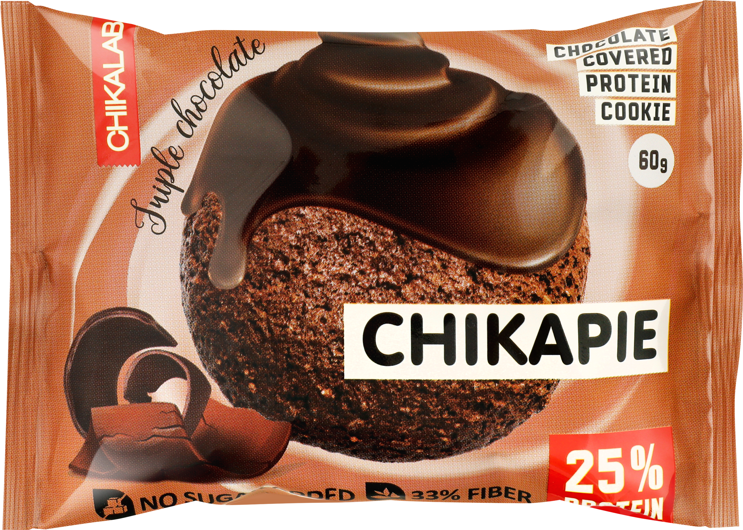 Изображение товара Протеиновое печенье CHIKALAB с тройной шоколадной начинкой 60г Изображение товара Протеиновое печенье CHIKALAB с тройной шоколадной начинкой 60г