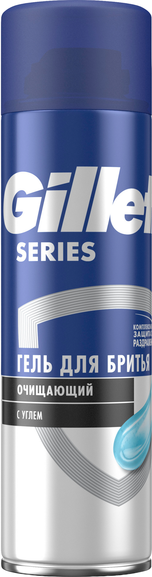 Изображение товара Гель для бритья GILLETTE очищающий с углем, 200мл