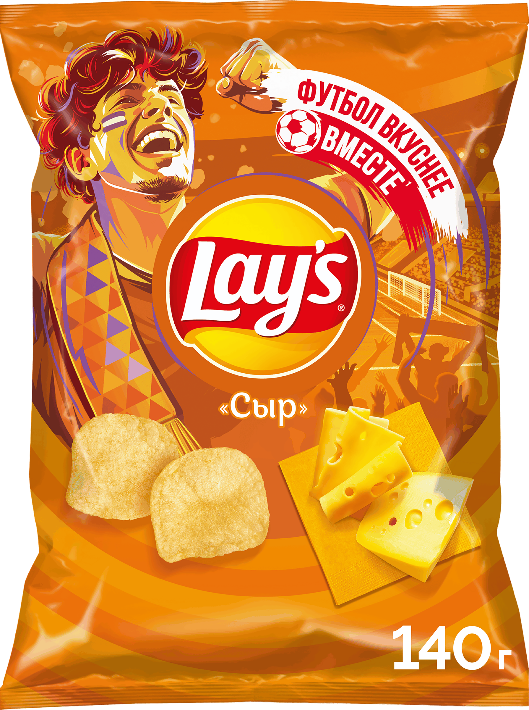 Изображение товара Чипсы картофельные LAY'S Сыр, 140г - популярная закуска Изображение товара Чипсы картофельные LAY'S Сыр, 140г - популярная закуска