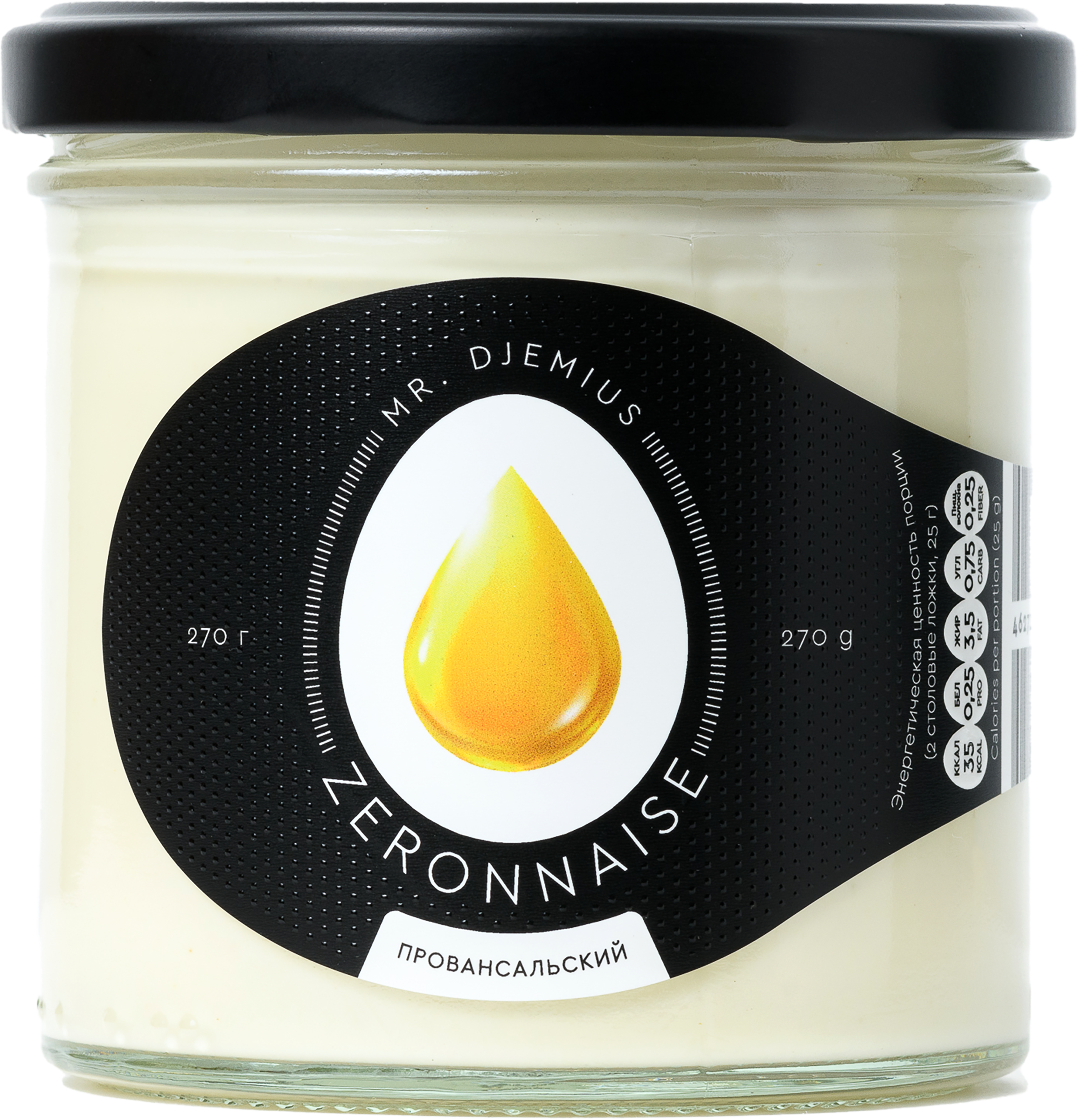 Изображение товара Соус низкокалорийный MR.DJEMIUS ZERO Zeronnaise Провансальский 270г