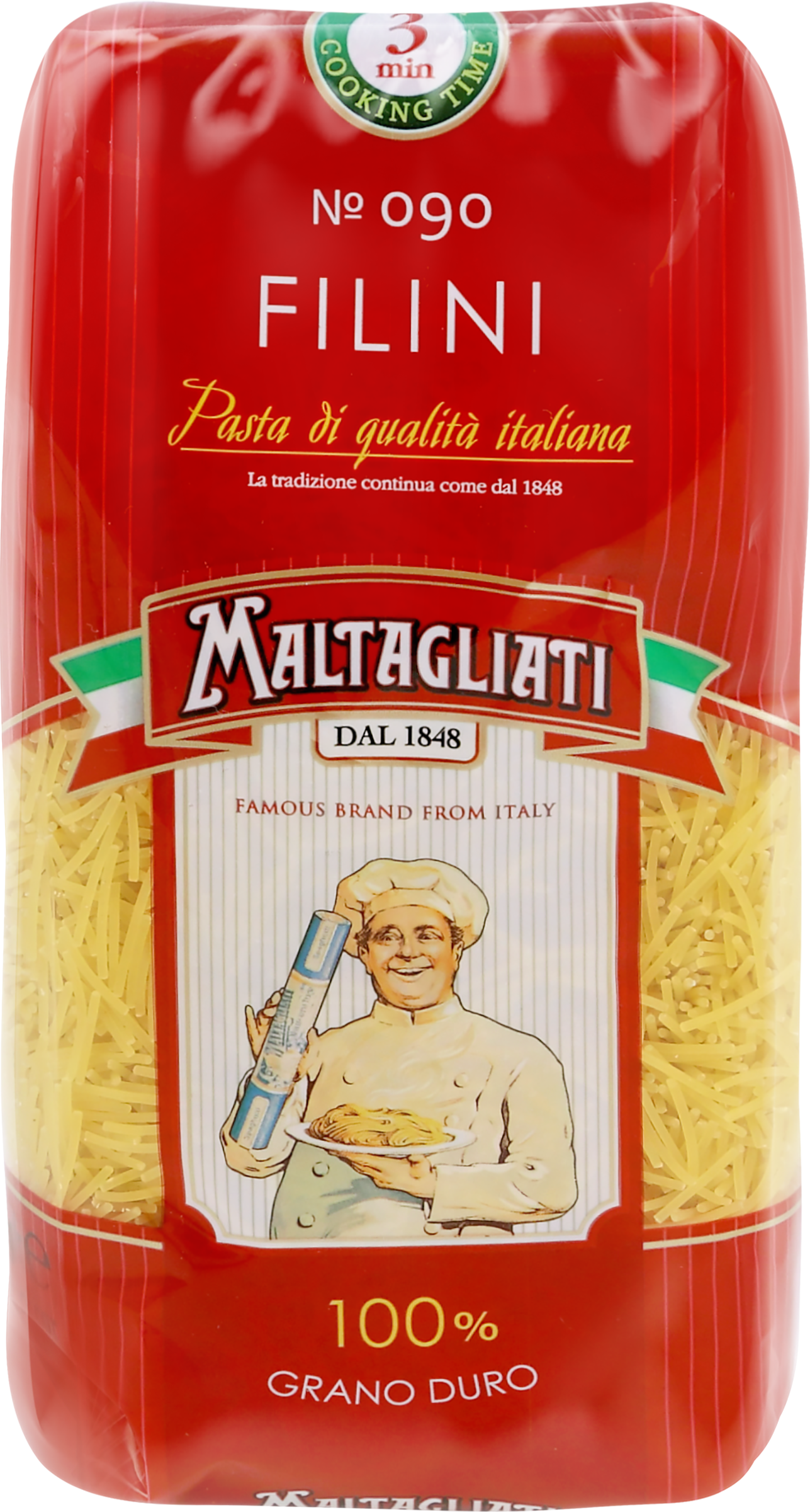 Изображение товара Макароны MALTAGLIATI Filini № 090, 450г - Высший сорт