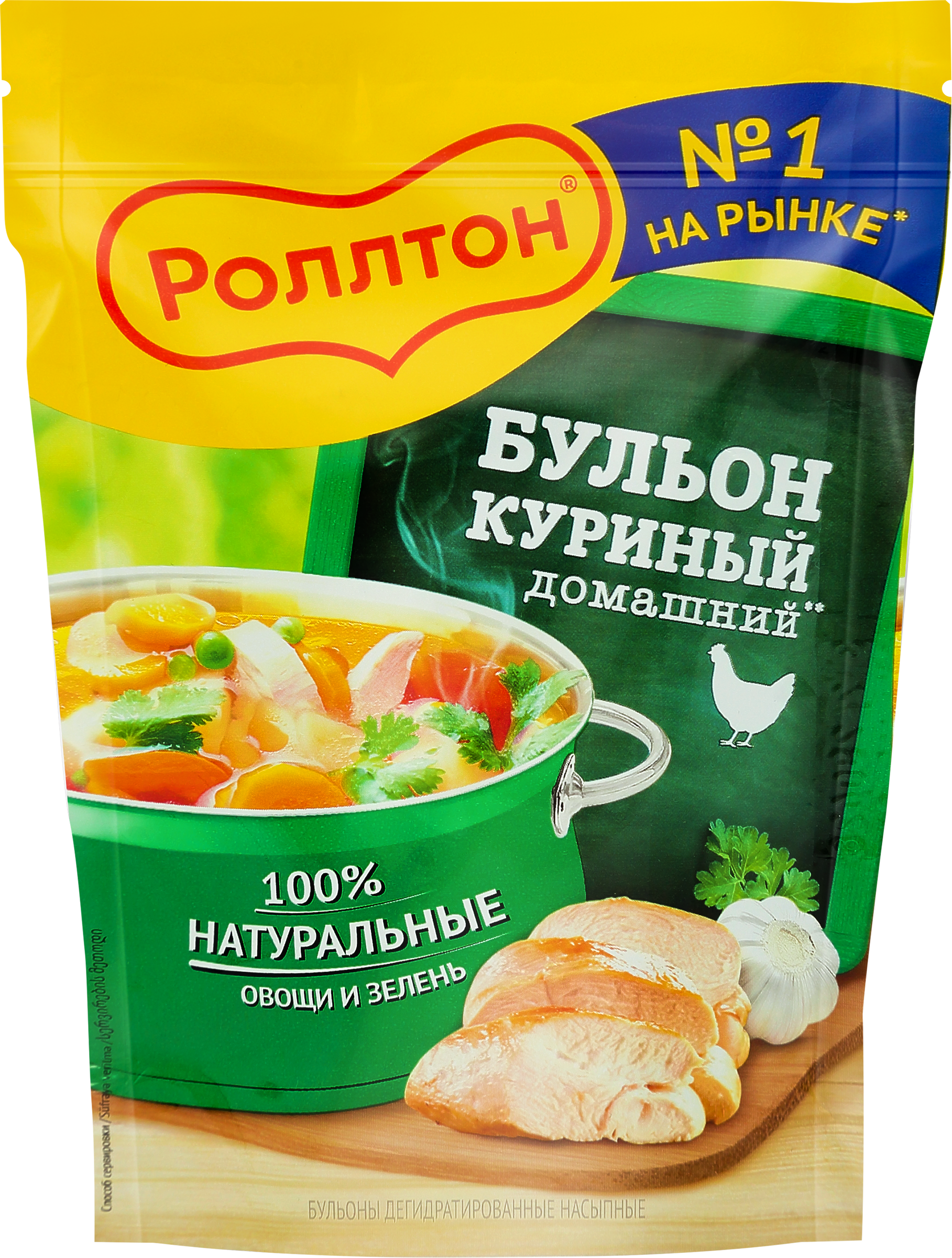 Изображение товара Бульон РОЛЛТОН Домашний Куриный, 90г