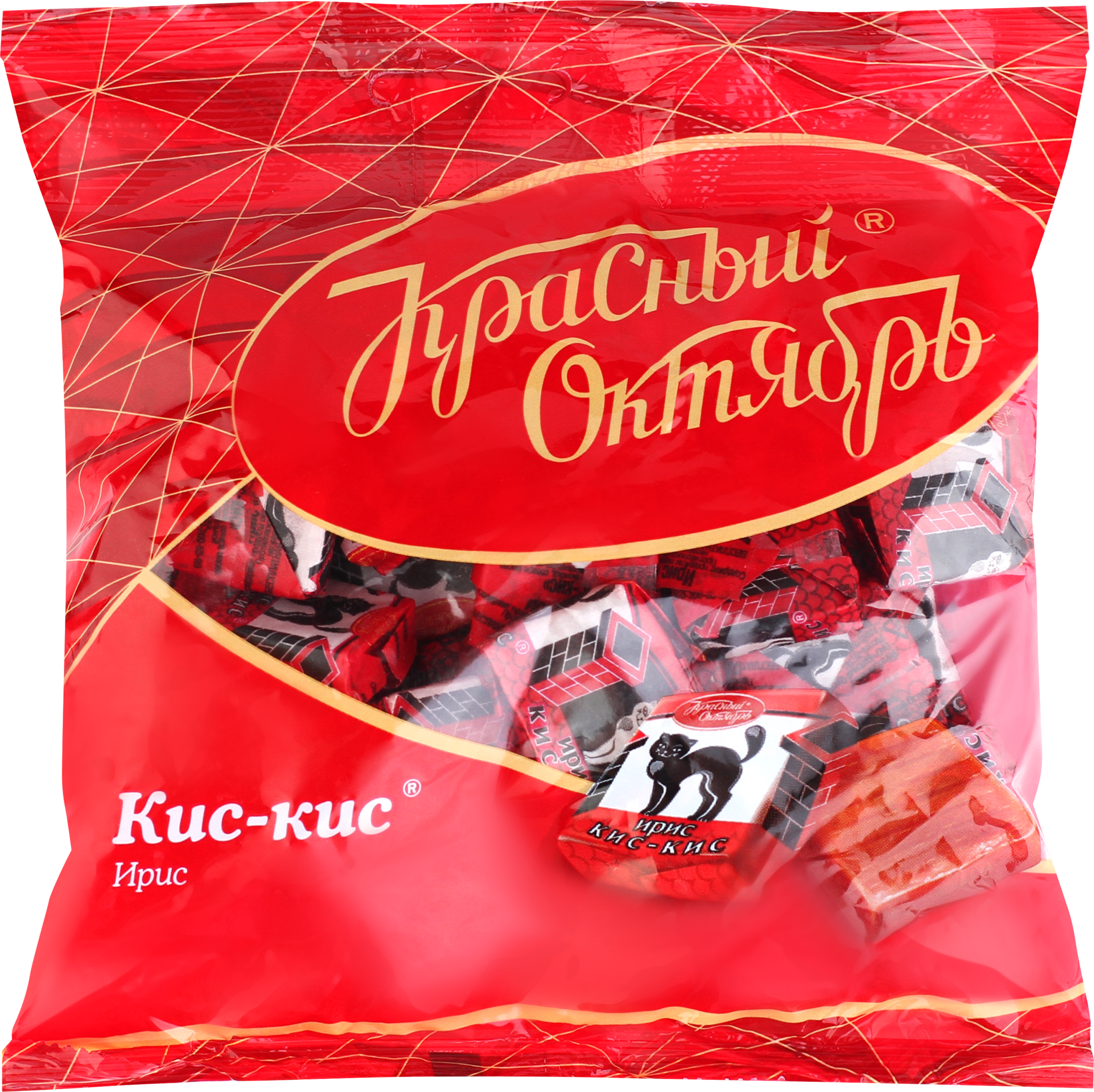 Изображение товара Конфеты КРАСНЫЙ ОКТЯБРЬ Ирис Кис-кис, 250г натуральные сливочные ириски Изображение товара Конфеты КРАСНЫЙ ОКТЯБРЬ Ирис Кис-кис, 250г натуральные сливочные ириски