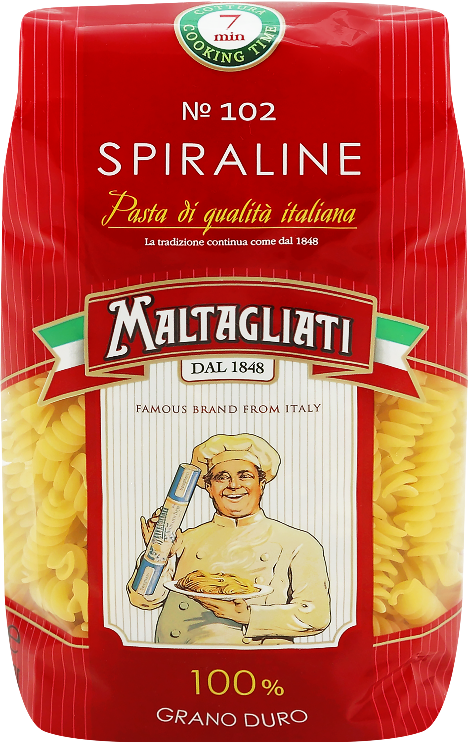 Изображение товара Макароны MALTAGLIATI Спираль лигурийская 450г - качественное пшеничное изделие