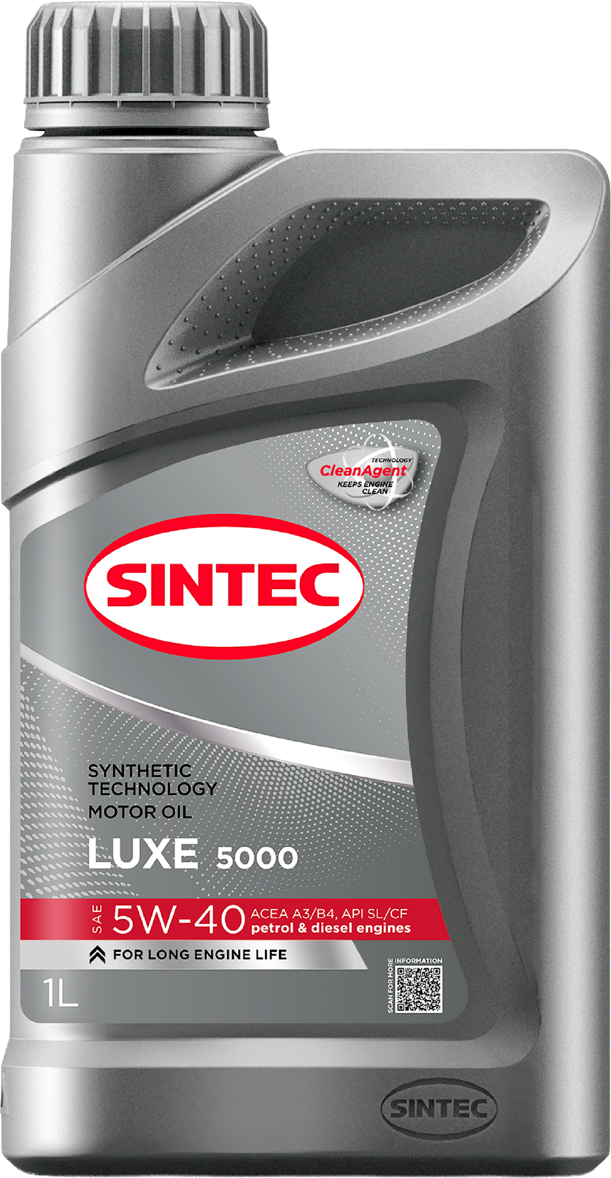 Изображение товара Масло моторное SINTEC Luxe 5000 5W-40 SL/CF, полусинтетическое, 1л
