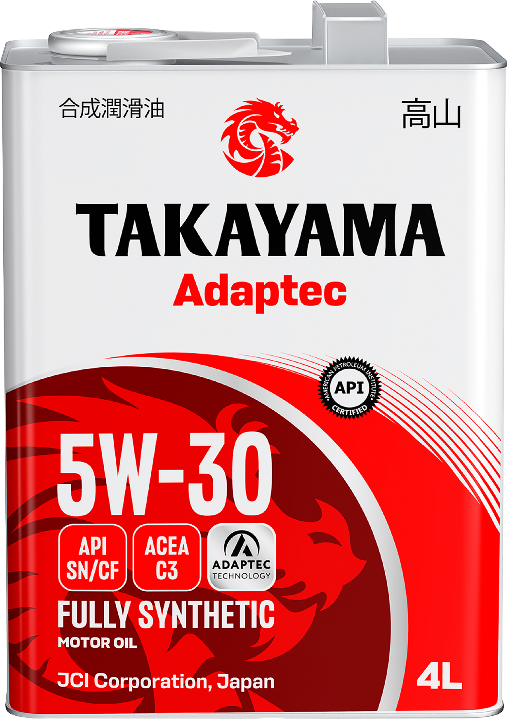 Изображение товара Масло моторное TAKAYAMA SAE 5W-30 API SN/CF С3, 4л - синтетика для современных авто