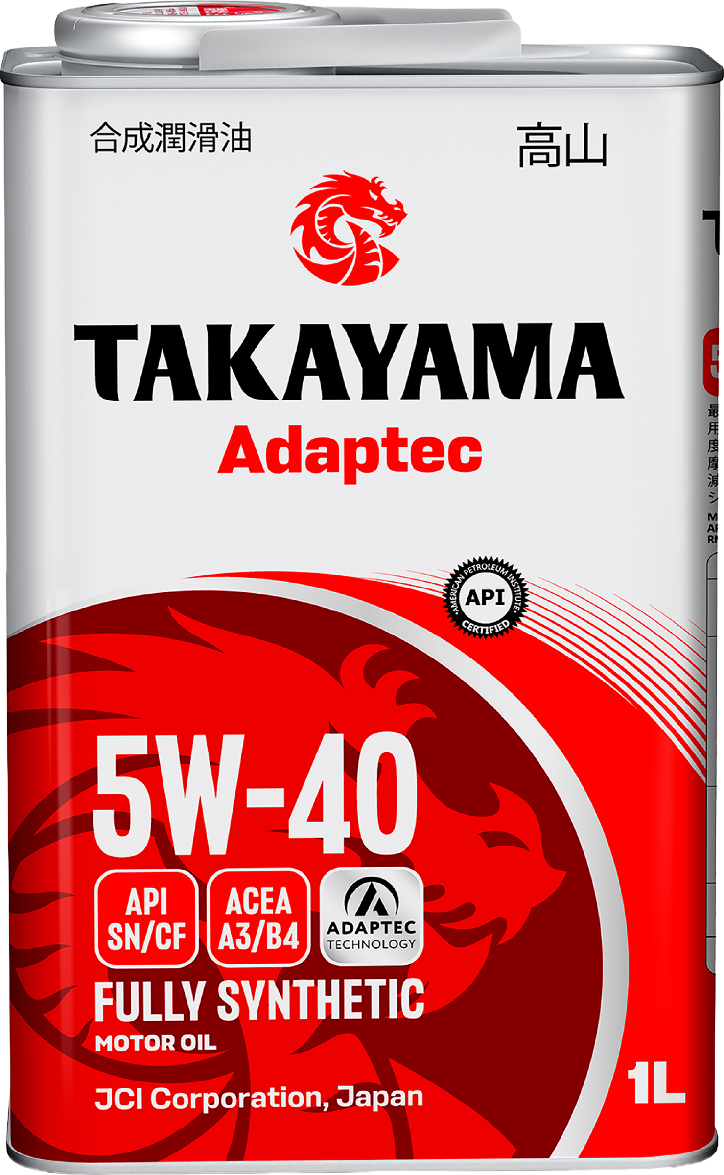 Изображение товара Масло моторное TAKAYAMA синтетическое SAE 5W-40 API SN/CF 1л Изображение товара Масло моторное TAKAYAMA синтетическое SAE 5W-40 API SN/CF 1л