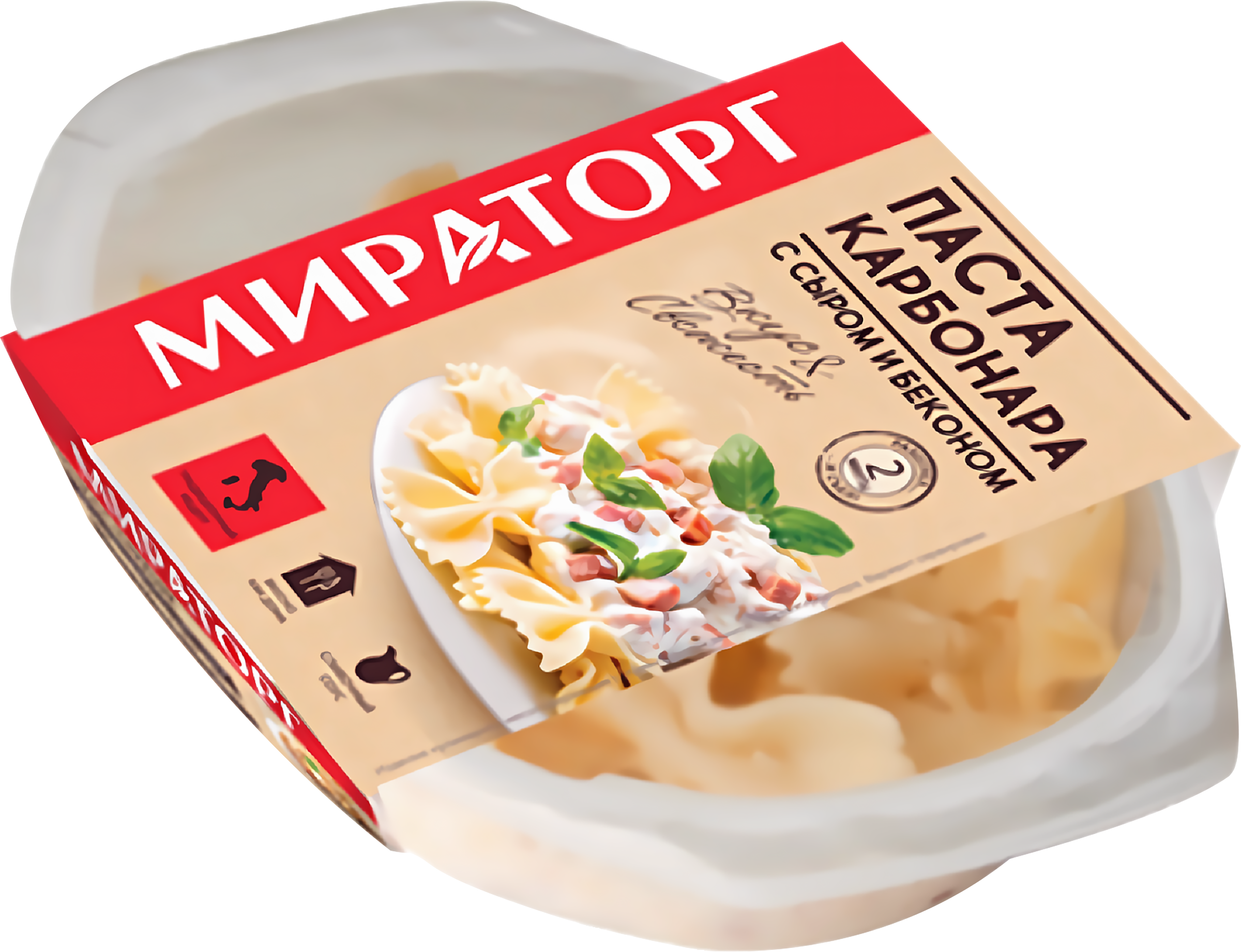 Изображение товара Карбонара МИРАТОРГ с сыром и беконом - готовое блюдо, быстрое и вкусное Изображение товара Карбонара МИРАТОРГ с сыром и беконом - готовое блюдо, быстрое и вкусное