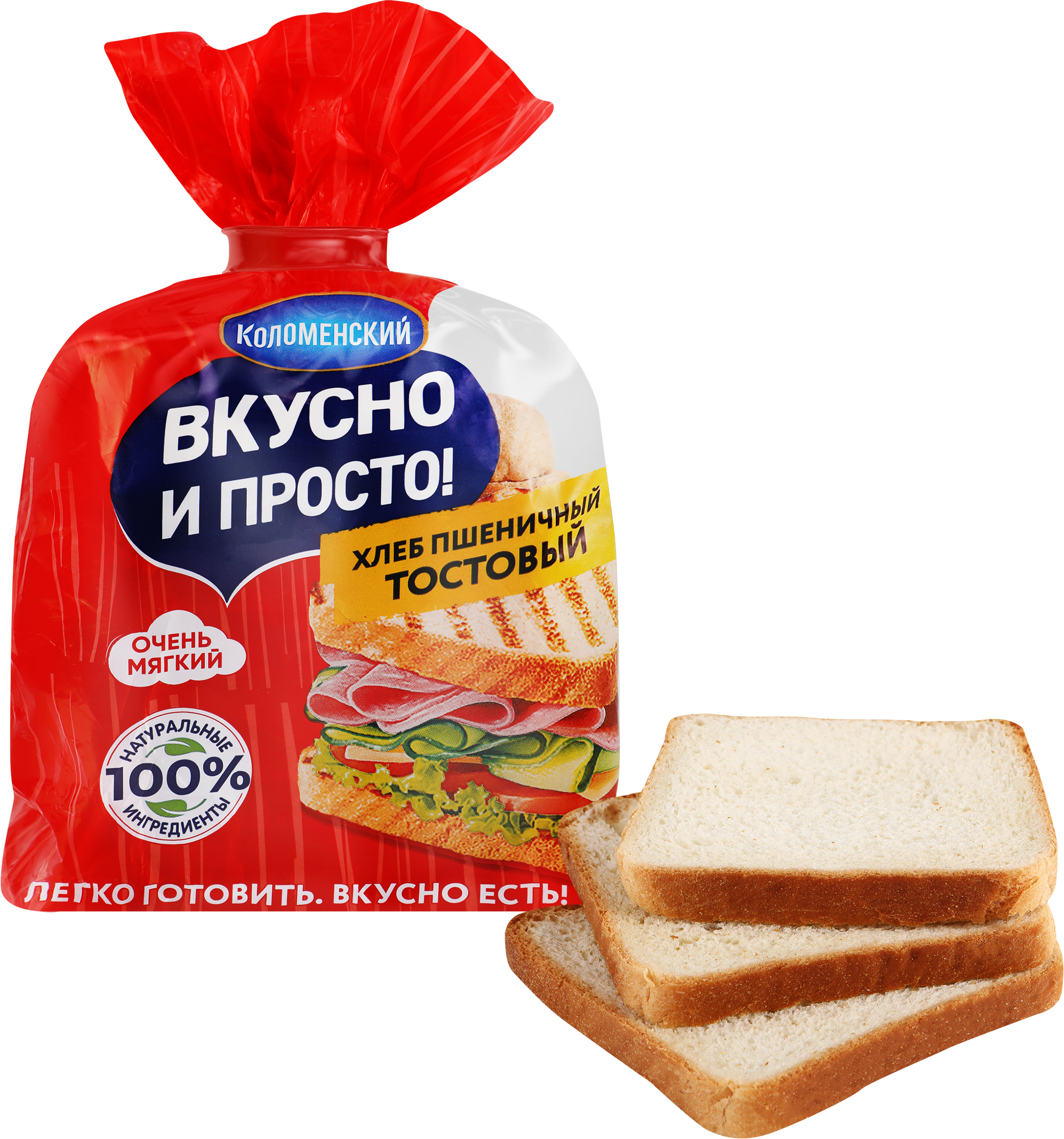 Изображение товара Пшеничный хлеб КОЛОМЕНСКОЕ Тостовый формовой 320г с натуральными ингредиентами Изображение товара Пшеничный хлеб КОЛОМЕНСКОЕ Тостовый формовой 320г с натуральными ингредиентами