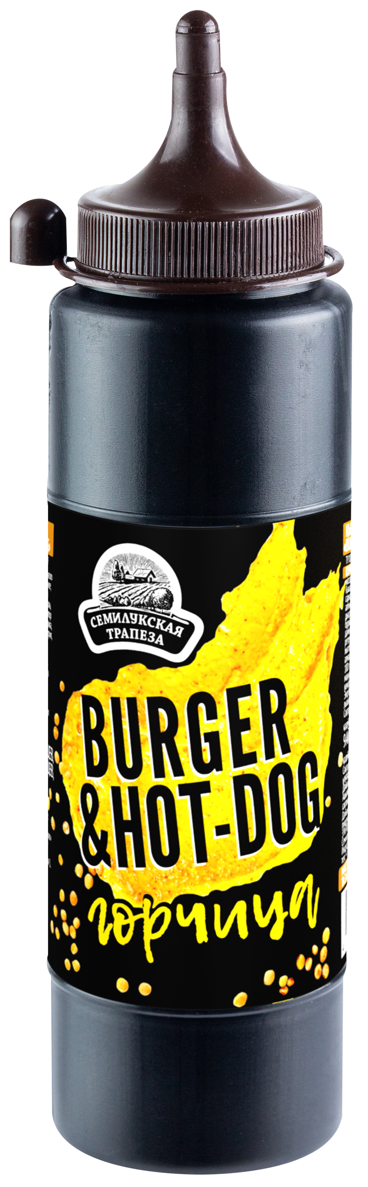 Изображение товара Горчица СЕМИЛУКСКАЯ ТРАПЕЗА Burger & Hot-Dog, 250г Изображение товара Горчица СЕМИЛУКСКАЯ ТРАПЕЗА Burger & Hot-Dog, 250г