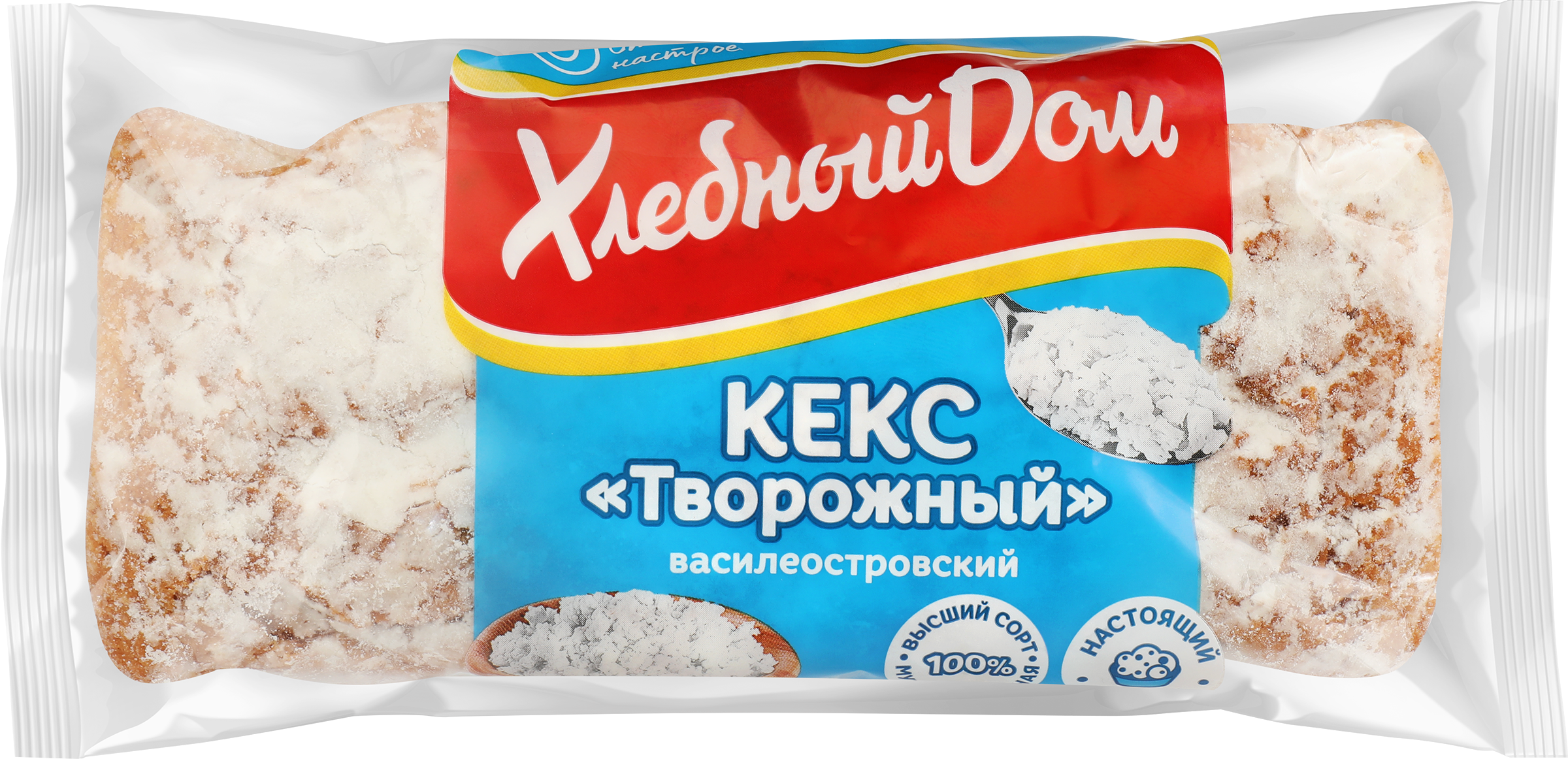 Изображение товара Кекс творожный ХЛЕБНЫЙ ДОМ 400г - Нежный приятный вкус Изображение товара Кекс творожный ХЛЕБНЫЙ ДОМ 400г - Нежный приятный вкус