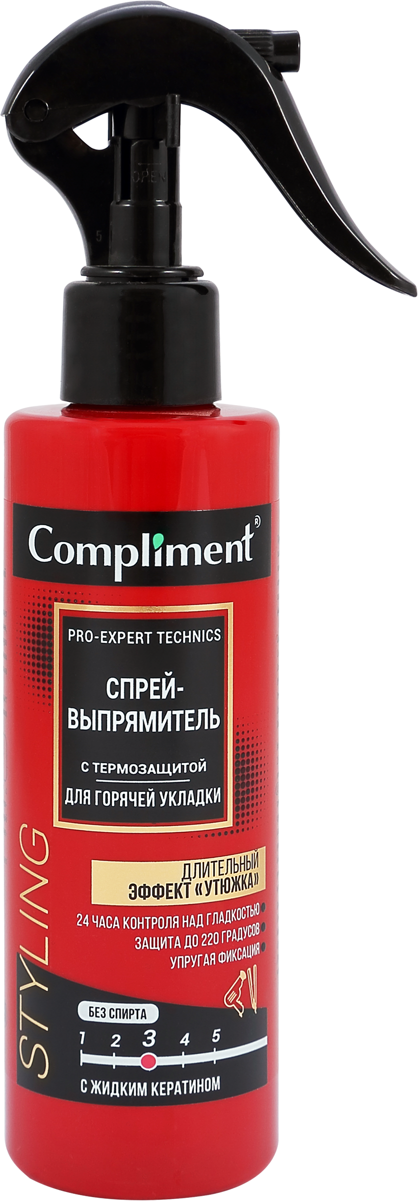Изображение товара Спрей для укладки волос COMPLIMENT Pro-expert technics с термо-защитой 200 мл