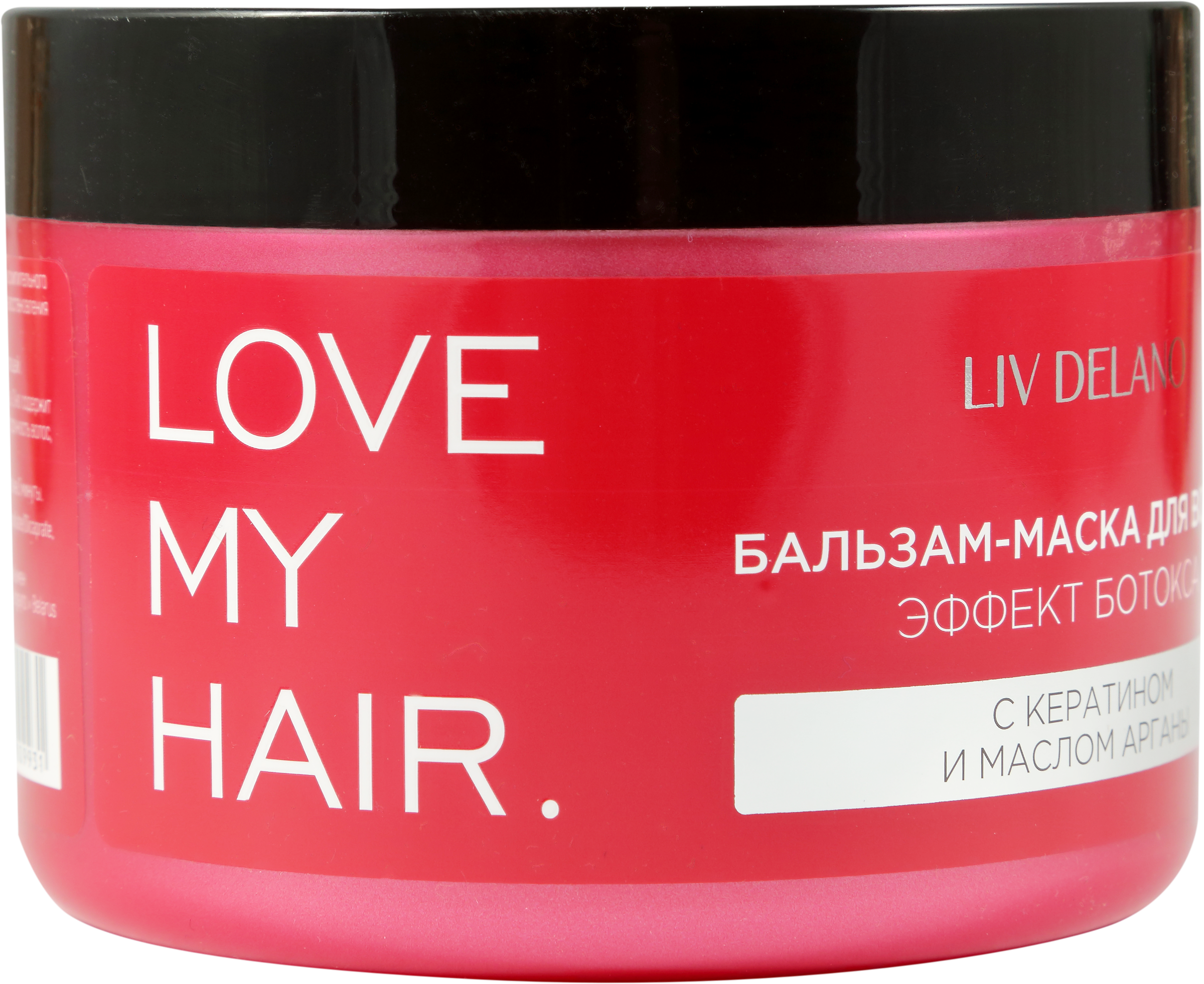 Изображение товара Бальзам-маска для волос LIV DELANO Эффект ботокса, кератин и масло арганы, 500 мл Изображение товара Бальзам-маска для волос LIV DELANO Эффект ботокса, кератин и масло арганы, 500 мл