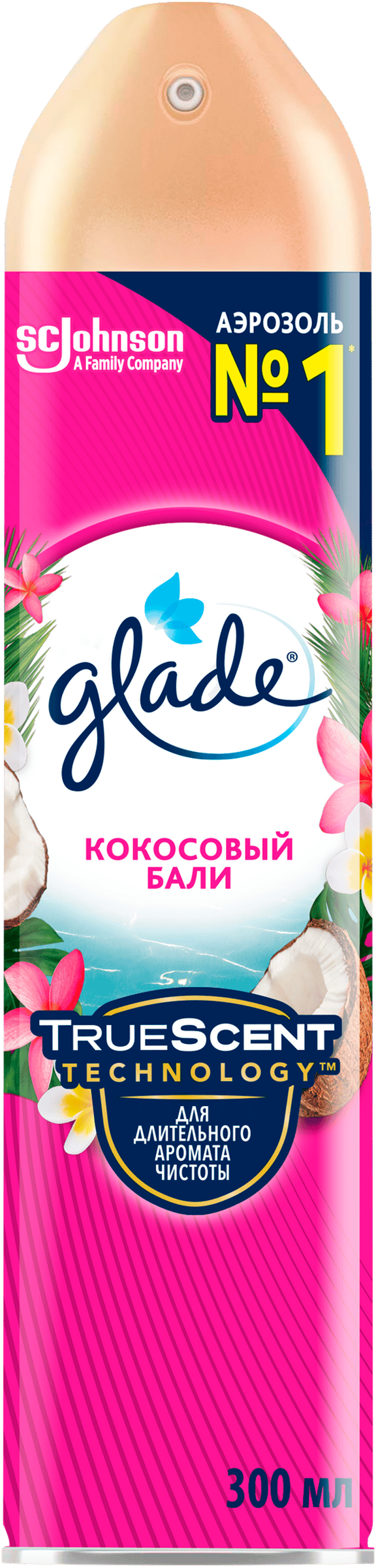 Изображение товара Освежитель воздуха GLADE Кокосовый Бали 300мл свежий тропический аромат Изображение товара Освежитель воздуха GLADE Кокосовый Бали 300мл свежий тропический аромат