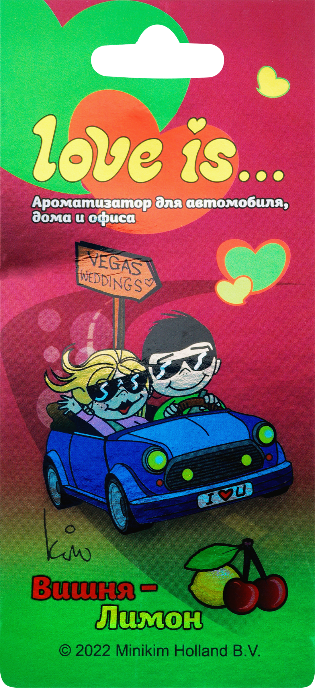 Изображение товара Ароматизатор воздуха MIODORE Love Is Вишня-Лимон/Кола-Лимон, подвесной