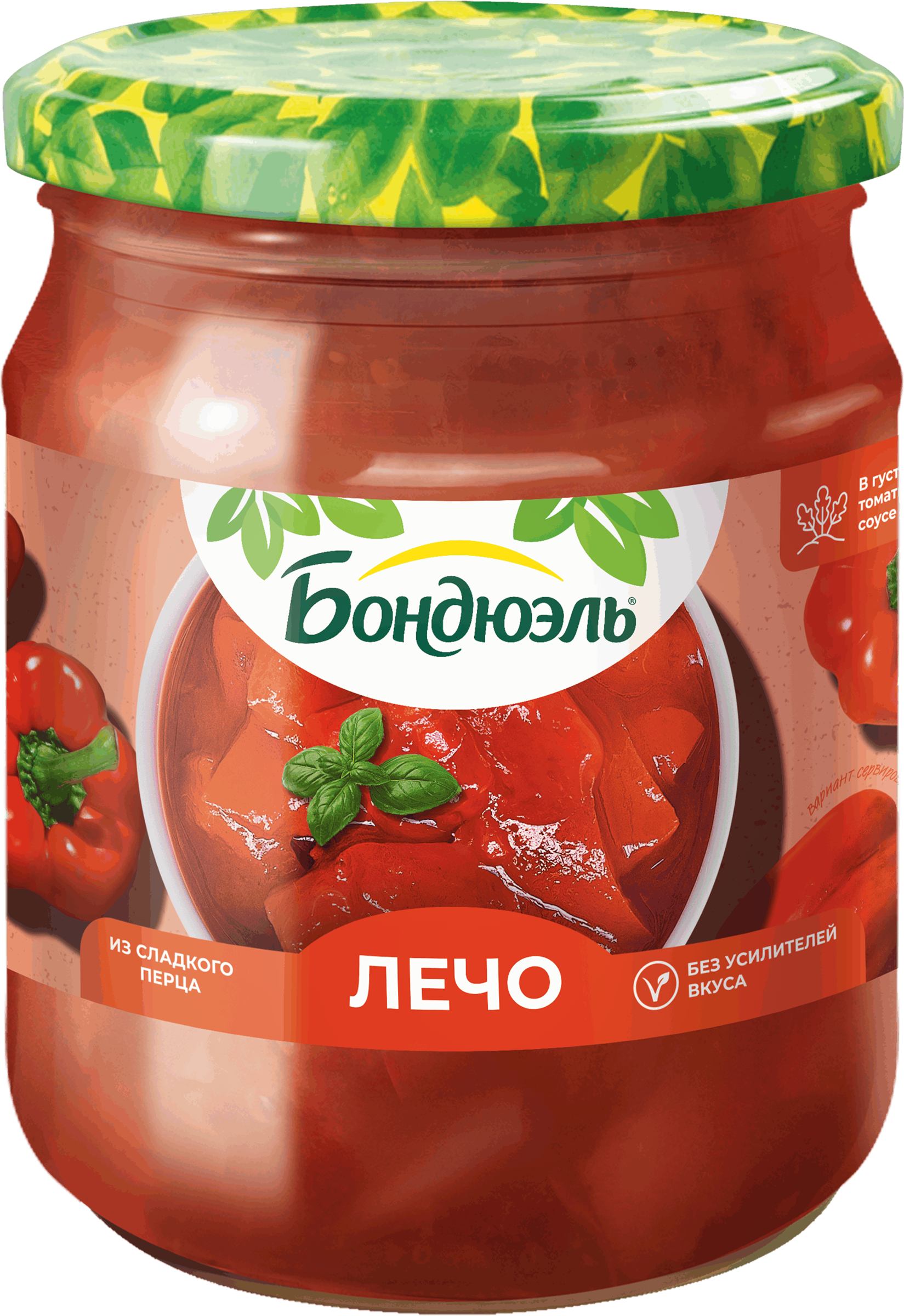 Изображение товара Лечо БОНДЮЭЛЬ из сладкого перца в томатном соусе 520г - натуральное и вкусное Изображение товара Лечо БОНДЮЭЛЬ из сладкого перца в томатном соусе 520г - натуральное и вкусное