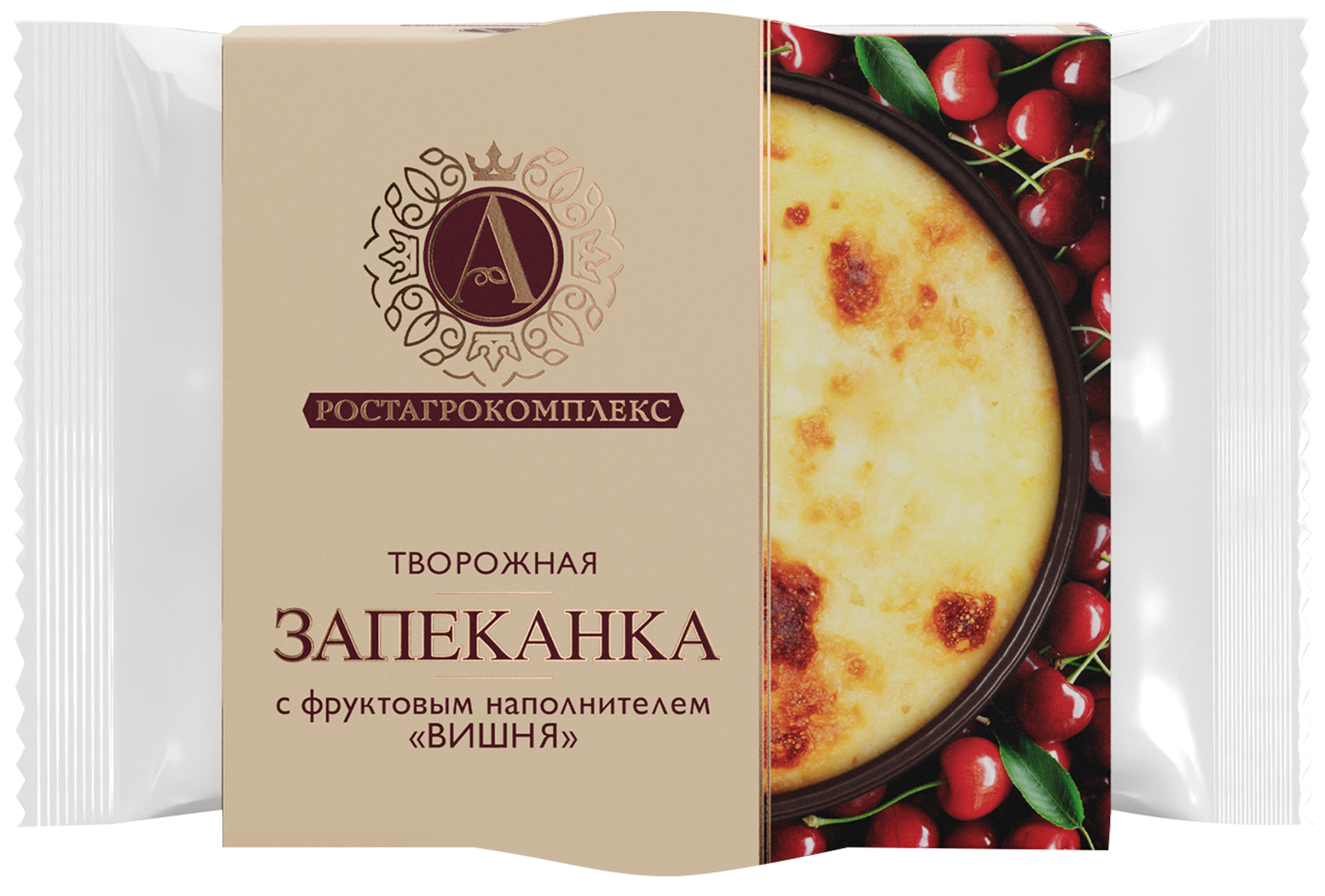 Изображение товара Запеканка творожная А.РОСТАГРОКОМПЛЕКС Вишня 13% без змж 100г