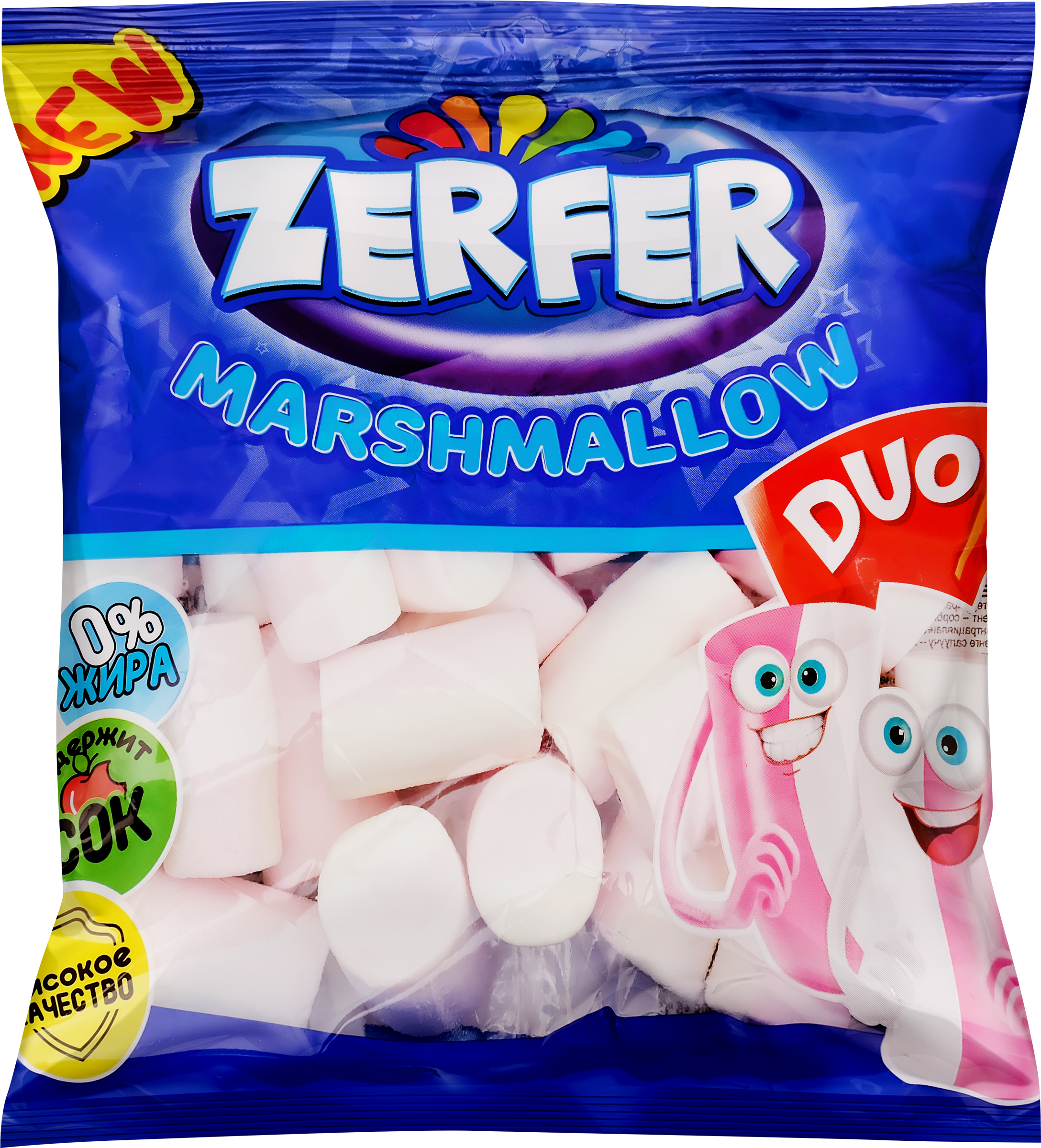 Изображение товара Маршмеллоу ZERFER Duo клубника-ваниль, 90г Изображение товара Маршмеллоу ZERFER Duo клубника-ваниль, 90г