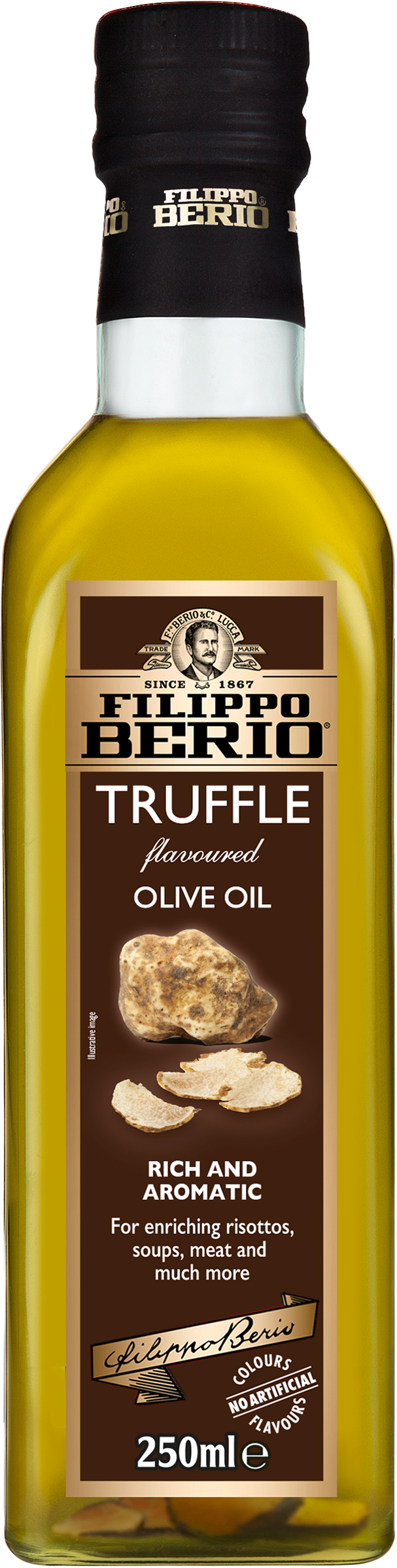 Изображение товара Масло оливковое FILIPPO BERIO Truffle нерафинированное 250мл с ароматом трюфеля Изображение товара Масло оливковое FILIPPO BERIO Truffle нерафинированное 250мл с ароматом трюфеля