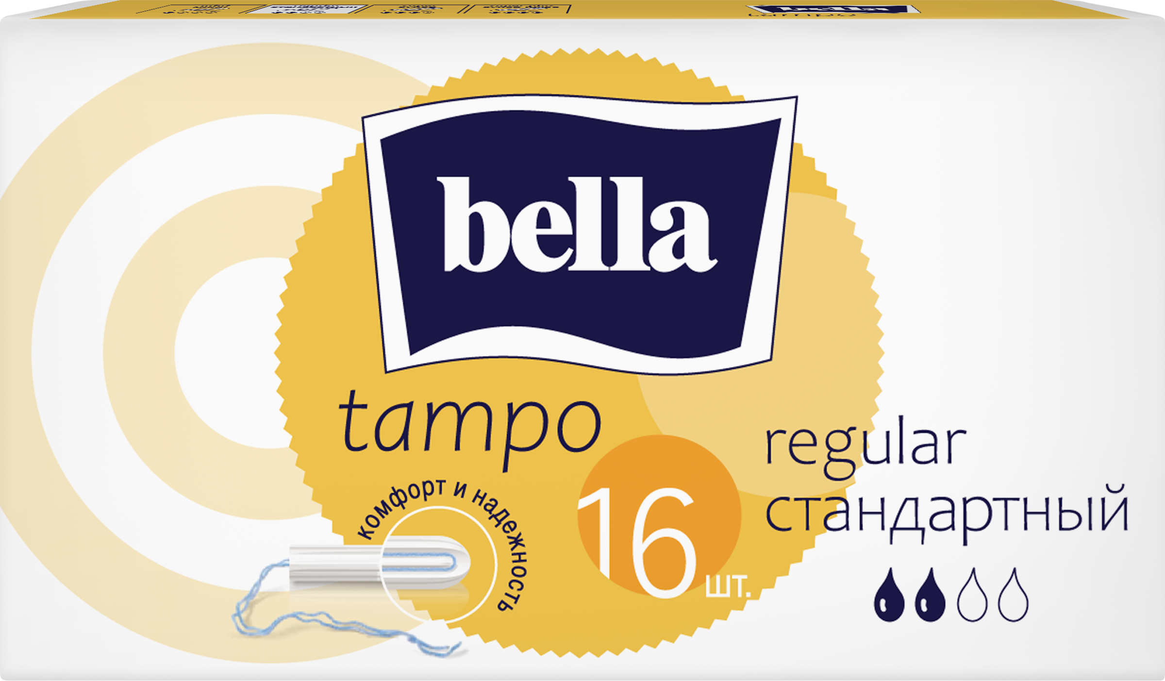 Изображение товара Тампоны BELLA Tampo Regular без аппликатора, 16 шт - безопасная гигиена и комфорт. Изображение товара Тампоны BELLA Tampo Regular без аппликатора, 16 шт - безопасная гигиена и комфорт.