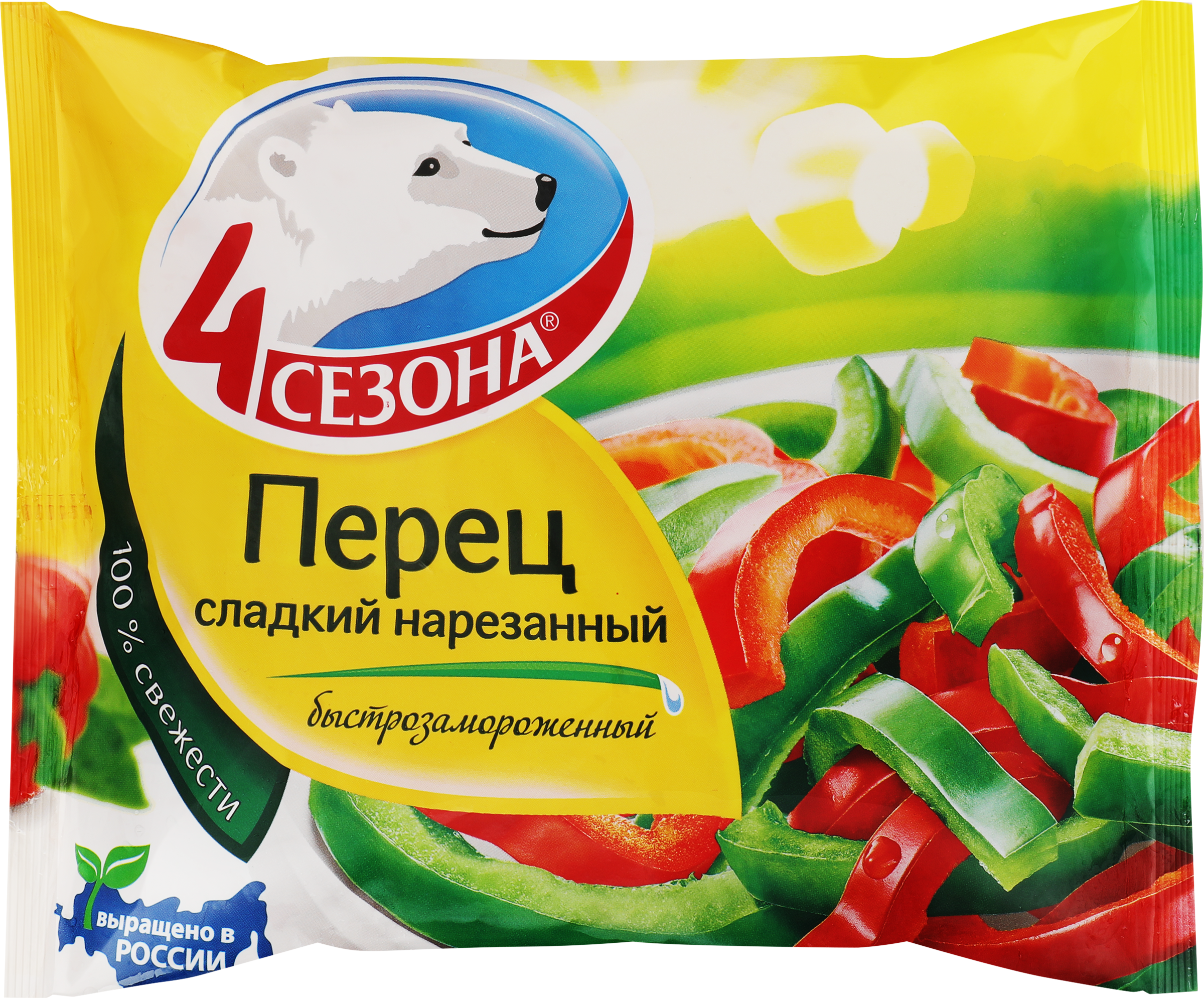 Изображение товара Перец сладкий замороженный 4 СЕЗОНА нарезанный, 400г Изображение товара Перец сладкий замороженный 4 СЕЗОНА нарезанный, 400г