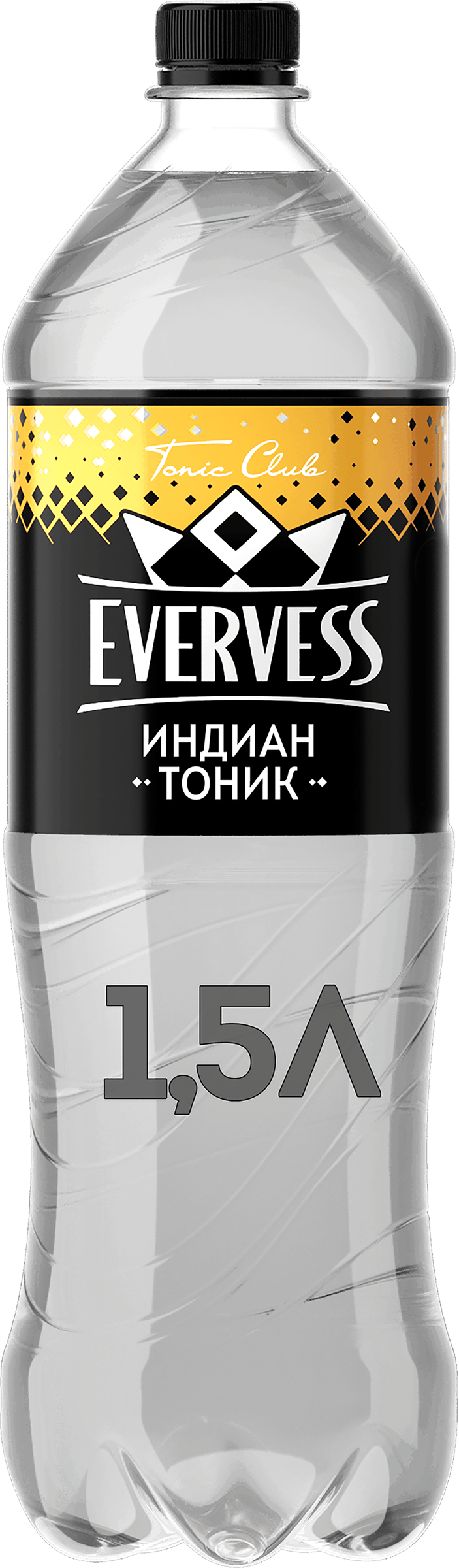Изображение товара Напиток EVERVESS Тоник Индиан Тоник 1.5л сильногазированный Изображение товара Напиток EVERVESS Тоник Индиан Тоник 1.5л сильногазированный