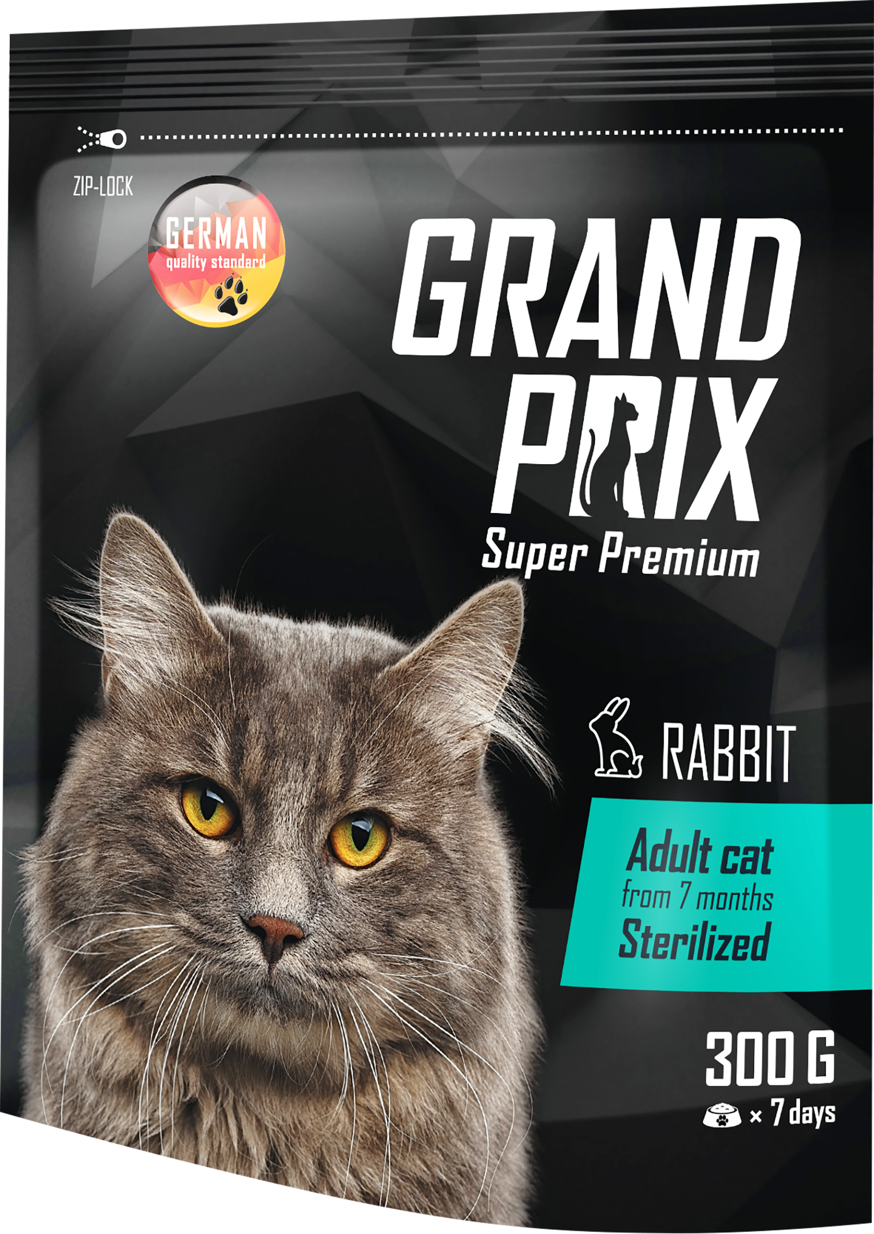 Изображение товара Корм для взрослых стерилизованных кошек GRAND PRIX Кролик, 300г