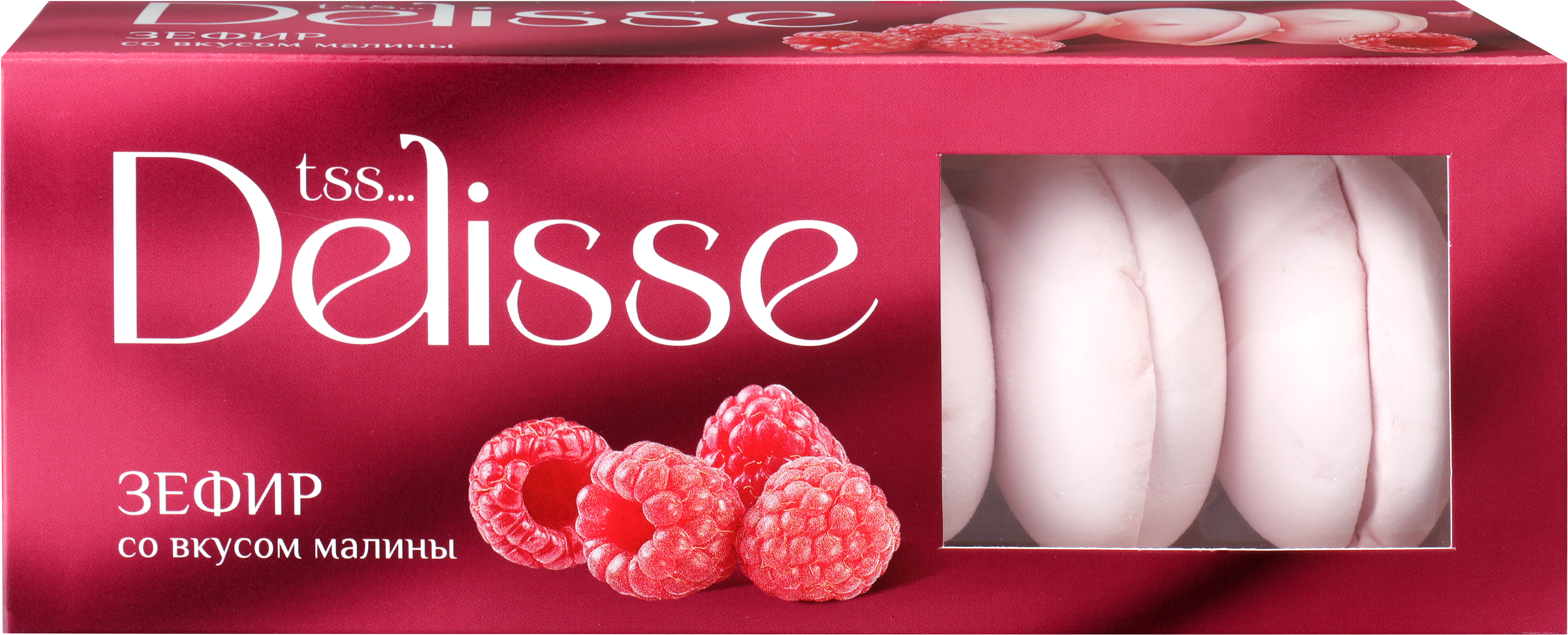 Изображение товара Зефир DELISSE со вкусом малины 210г Изображение товара Зефир DELISSE со вкусом малины 210г