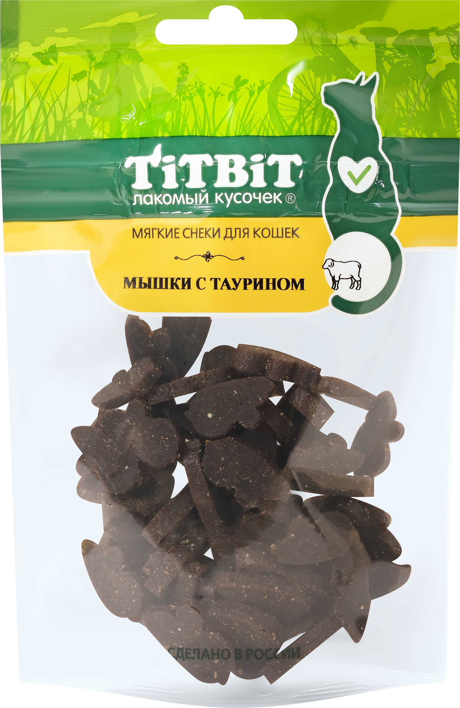 Изображение товара Мягкое лакомство для кошек TITBIT Мышки с таурином 50г натуральное угощение Изображение товара Мягкое лакомство для кошек TITBIT Мышки с таурином 50г натуральное угощение