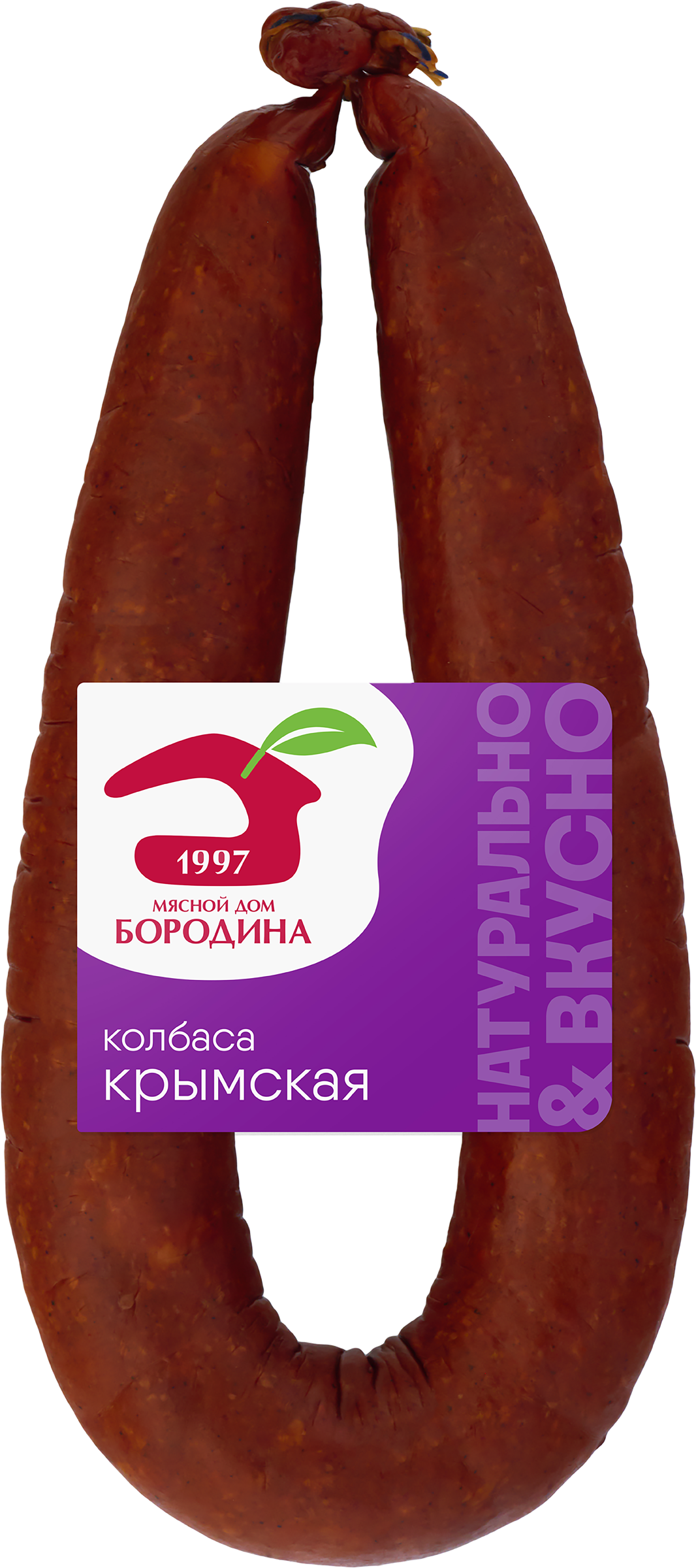 Изображение товара Колбаса полукопченая МД БОРОДИНА Крымская 500г категория В натуральный состав