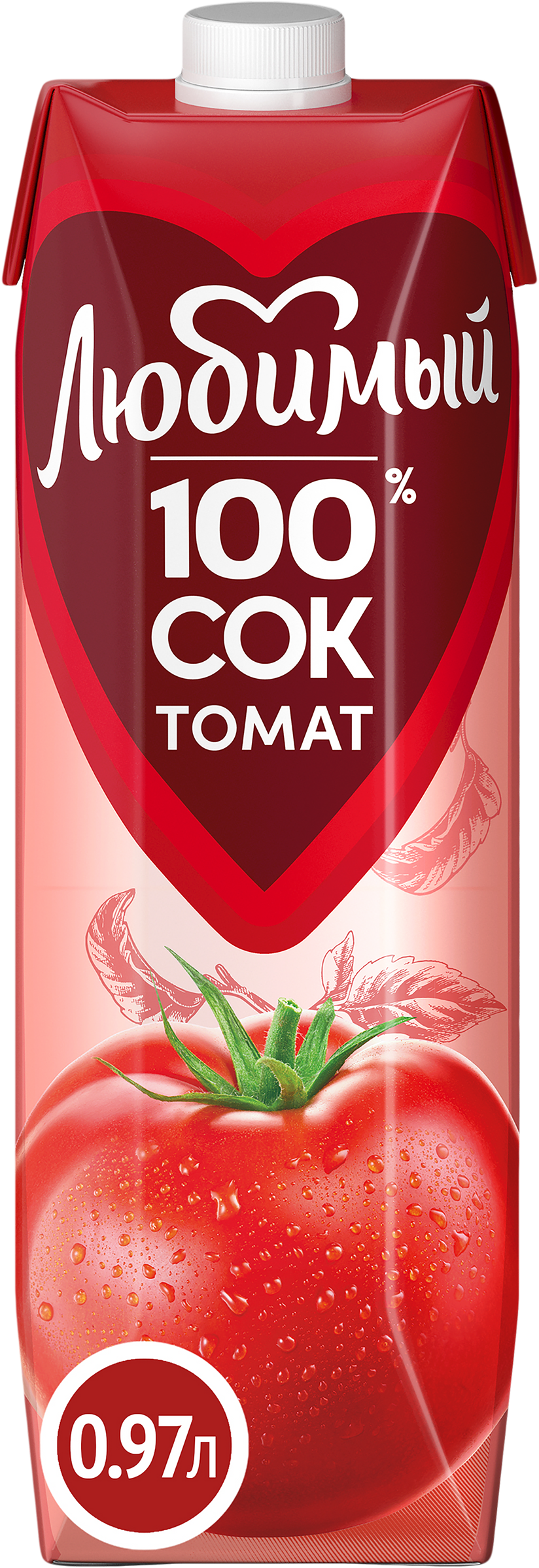 Изображение товара Сок ЛЮБИМЫЙ Томатный с мякотью, солью и сахаром, 0.97л Изображение товара Сок ЛЮБИМЫЙ Томатный с мякотью, солью и сахаром, 0.97л