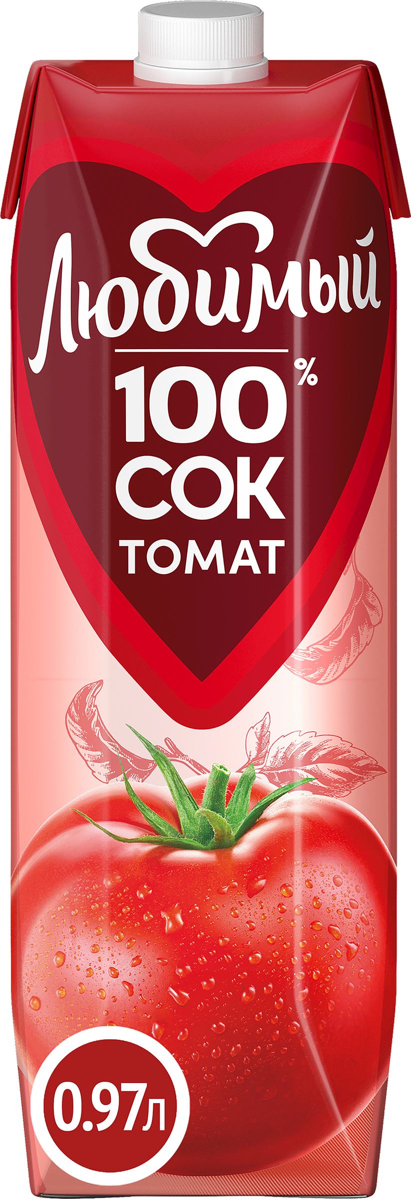 Изображение товара Сок ЛЮБИМЫЙ Томатный с мякотью, солью и сахаром, 0.97л Изображение товара Сок ЛЮБИМЫЙ Томатный с мякотью, солью и сахаром, 0.97л