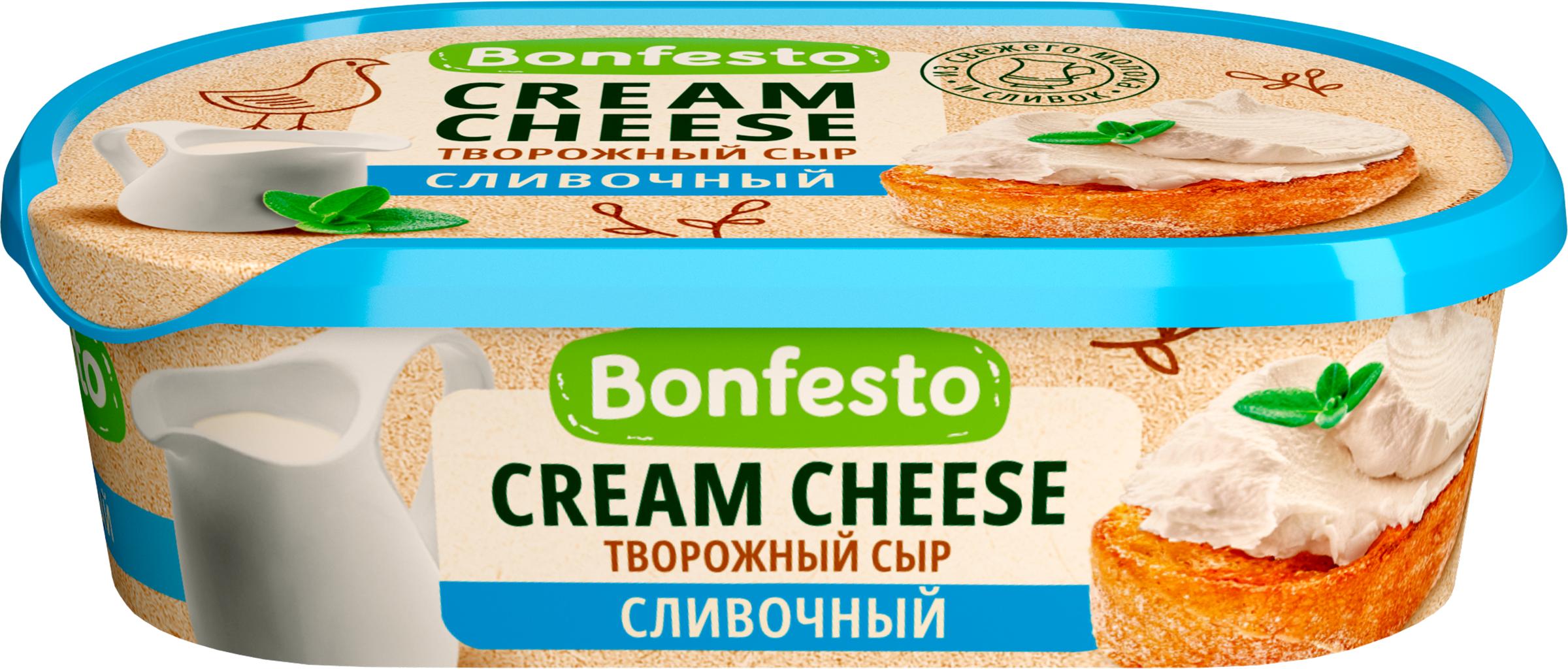 Изображение товара Кремчиз BONFESTO Сливочный 65% - мягкий сливочно-творожный сыр Изображение товара Кремчиз BONFESTO Сливочный 65% - мягкий сливочно-творожный сыр