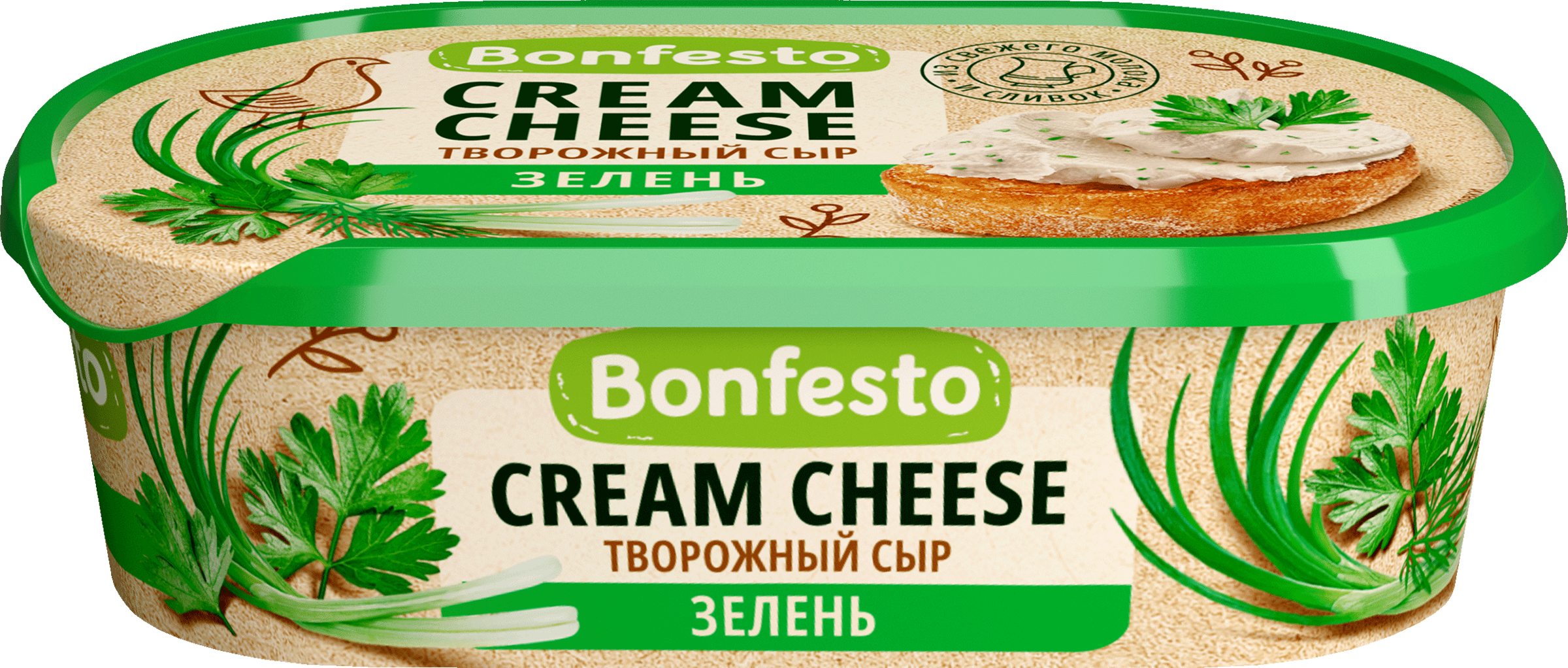 Изображение товара Сыр творожный BONFESTO Кремчиз Зелень 65% 140г без змж натуральный Изображение товара Сыр творожный BONFESTO Кремчиз Зелень 65% 140г без змж натуральный