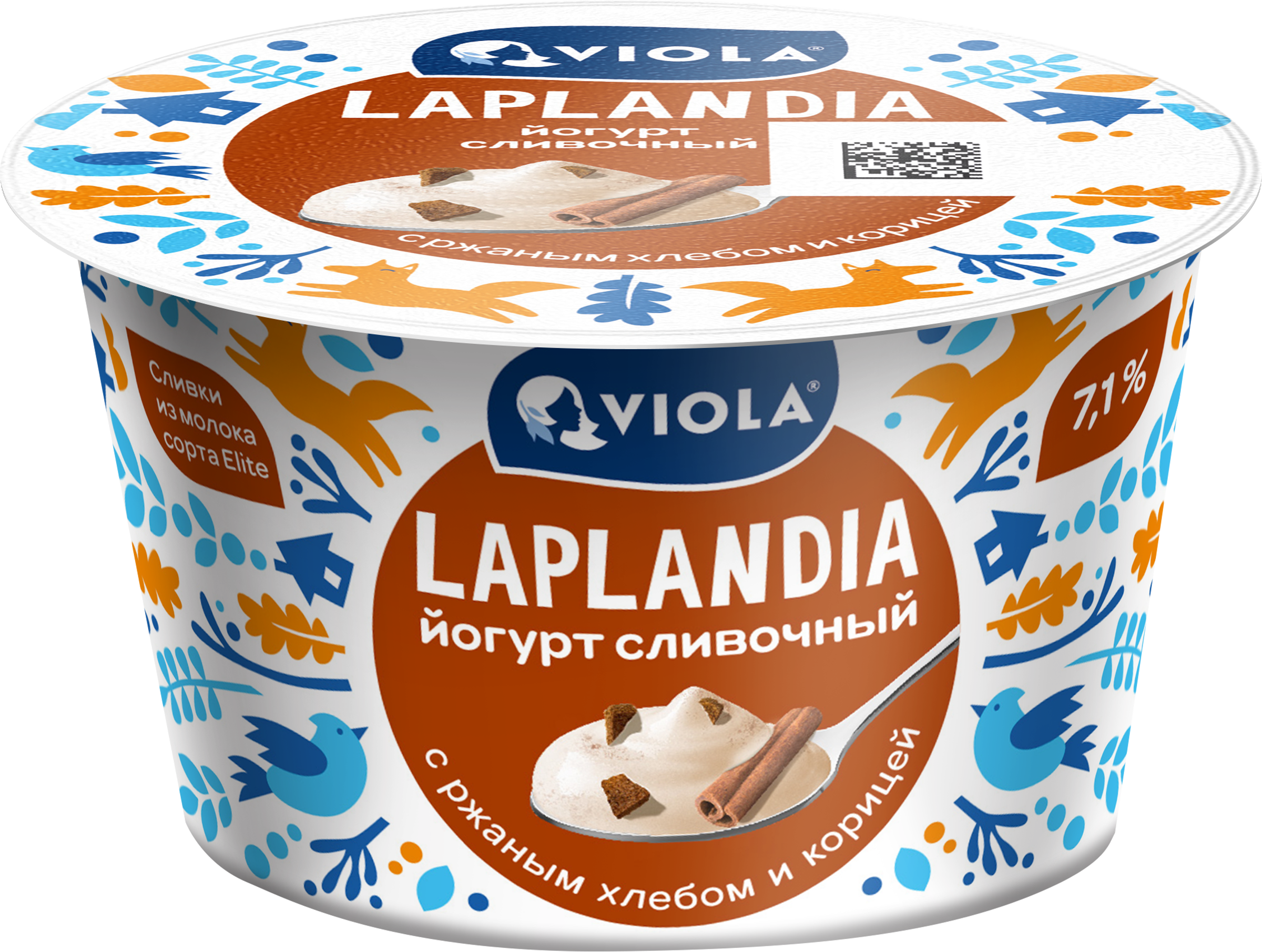 Изображение товара Йогурт LAPLANDIA сливочный с ржаным хлебом и корицей 180г натуральный
