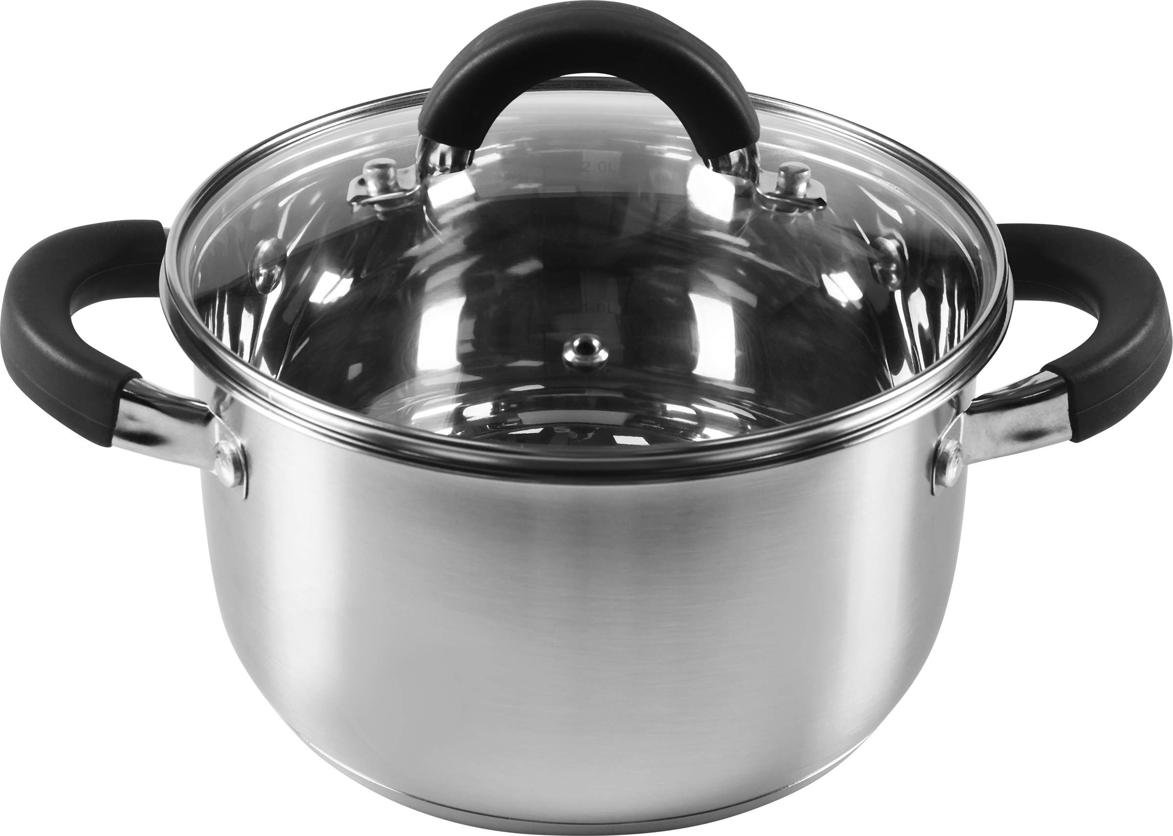 Изображение товара Кастрюля HOMECLUB Comfort, с силиконовыми ручками, нержавеющая сталь, индукция, 2.5л Арт. GS-4 Изображение товара Кастрюля HOMECLUB Comfort, с силиконовыми ручками, нержавеющая сталь, индукция, 2.5л Арт. GS-4