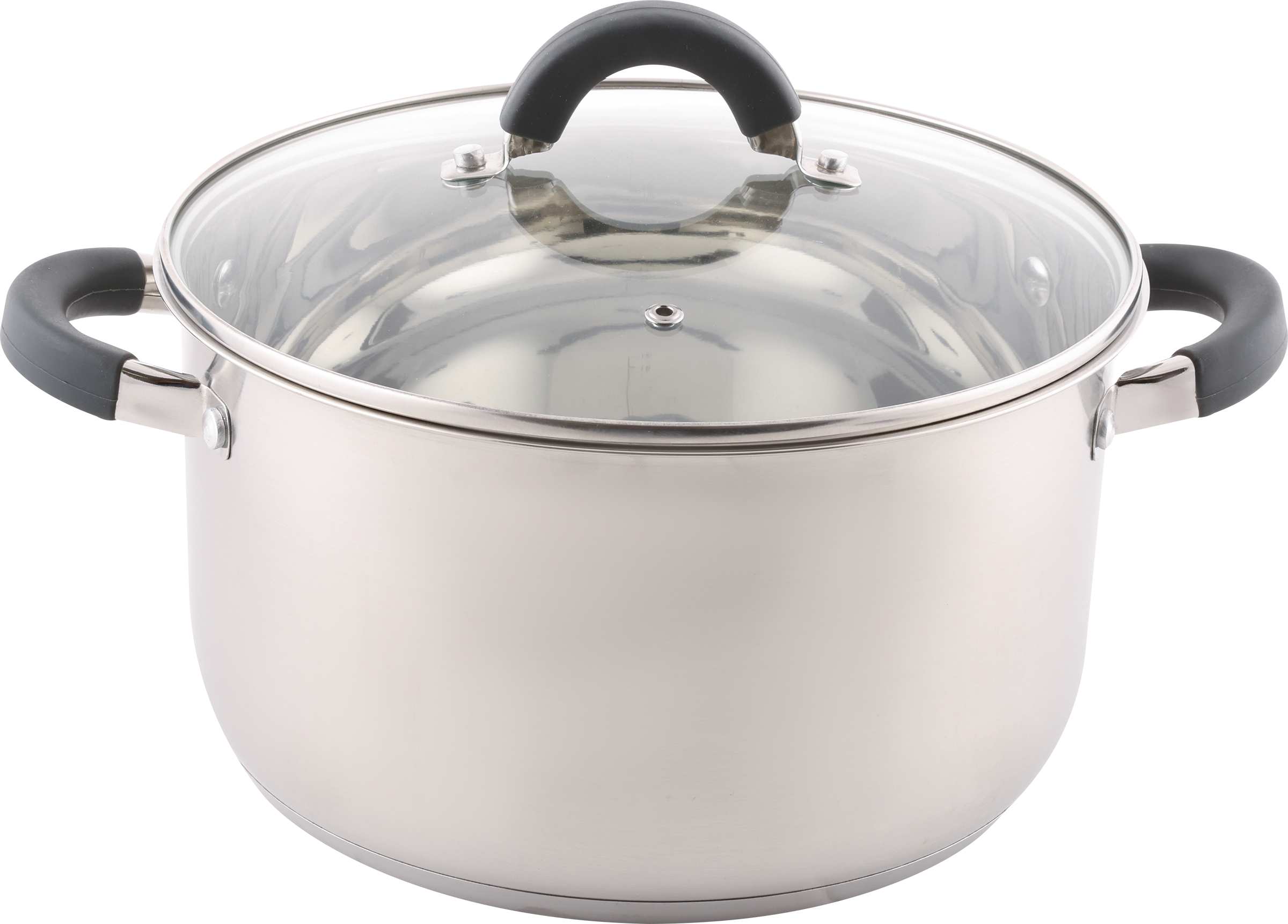 Изображение товара Кастрюля HOMECLUB Comfort с силиконовыми ручками 5.8л для любых плит