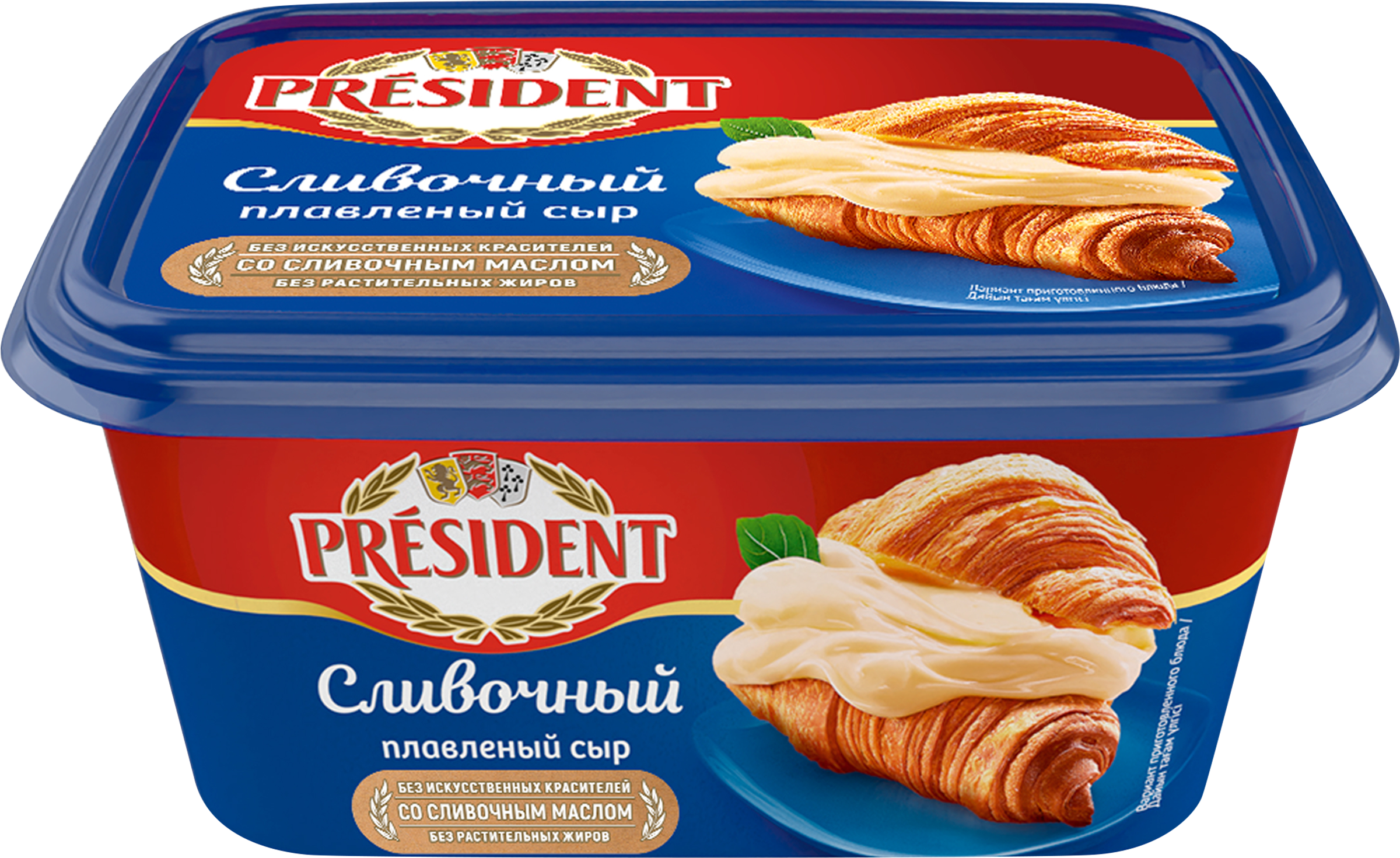 Изображение товара Плавленый сыр PRESIDENT Сливочный 45% в пластиковой упаковке 400г Изображение товара Плавленый сыр PRESIDENT Сливочный 45% в пластиковой упаковке 400г