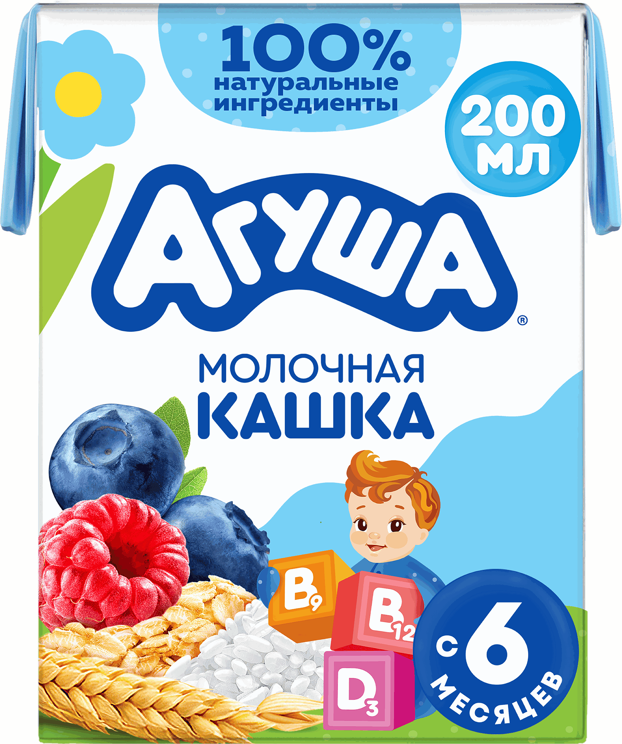 Изображение товара Детская молочная каша АГУША Укрепляй-ка с ягодами 200 мл Изображение товара Детская молочная каша АГУША Укрепляй-ка с ягодами 200 мл