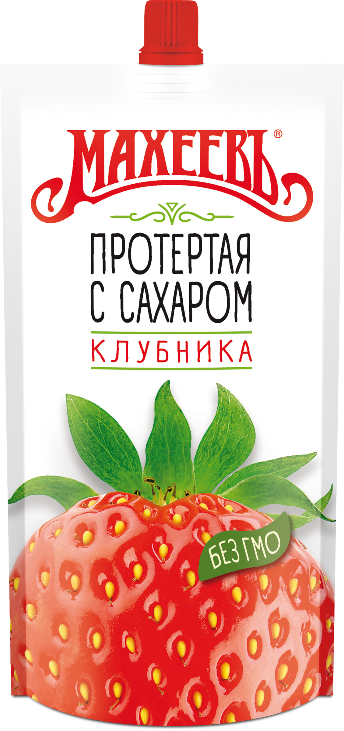 Изображение товара Клубника МАХЕЕВЪ протертая с сахаром, 300г Изображение товара Клубника МАХЕЕВЪ протертая с сахаром, 300г
