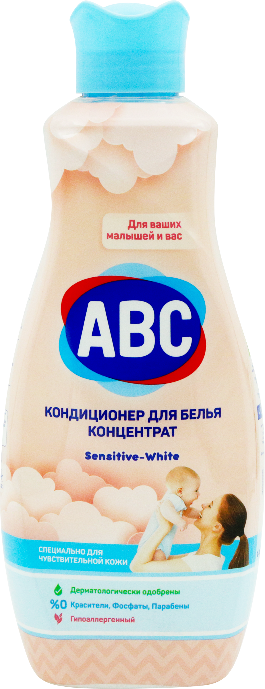 Изображение товара Кондиционер для белья ABC Sensitive концентрат 1, 44 л - мягкость и свежесть