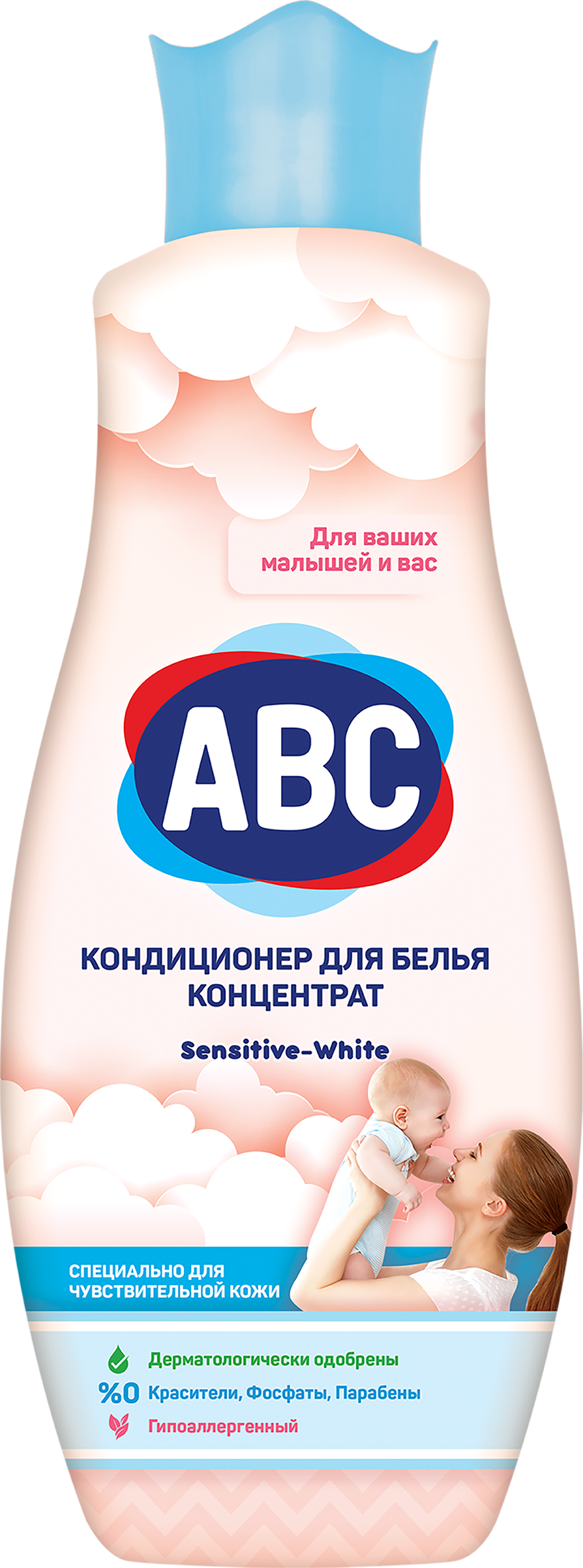 Изображение товара Кондиционер для белья ABC Sensitive концентрат 1, 44 л - мягкость и свежесть